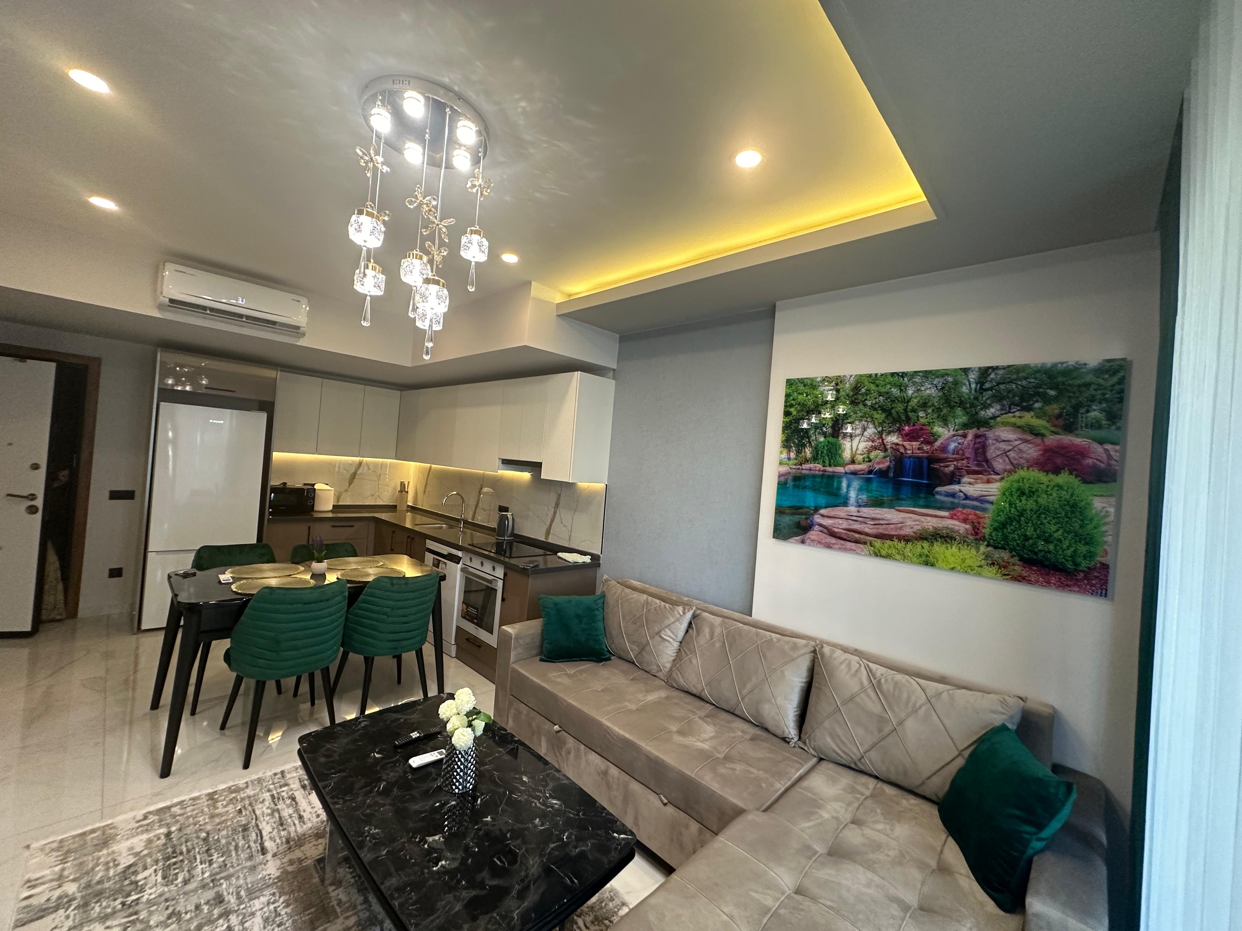 Новая квартира 1+1 в отличном комплексе! Центр Аланьи! 55 м2 фото 8