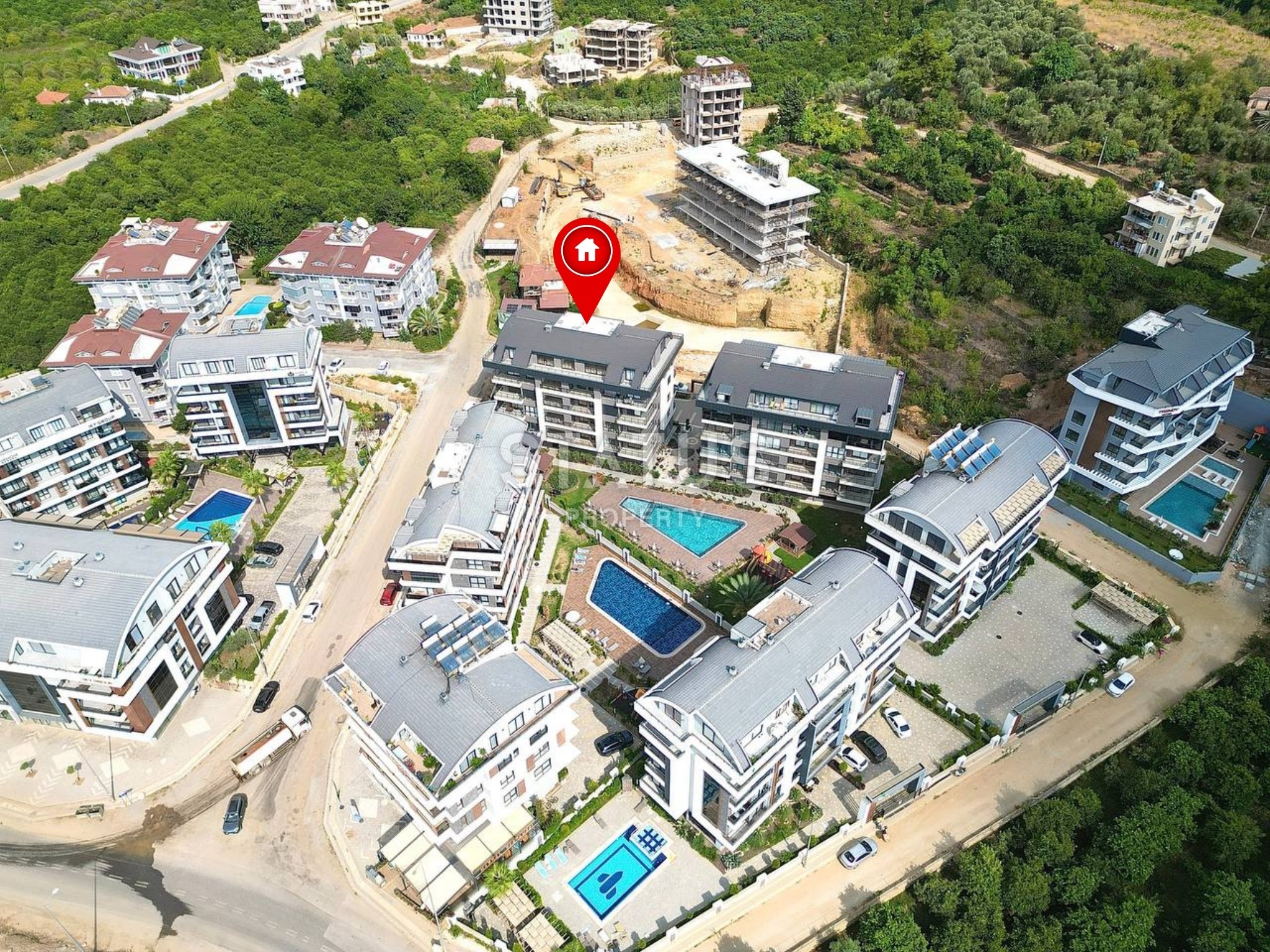 Four-room apartment in Oba in a complex with full infrastructure, 165 m2 фото 35