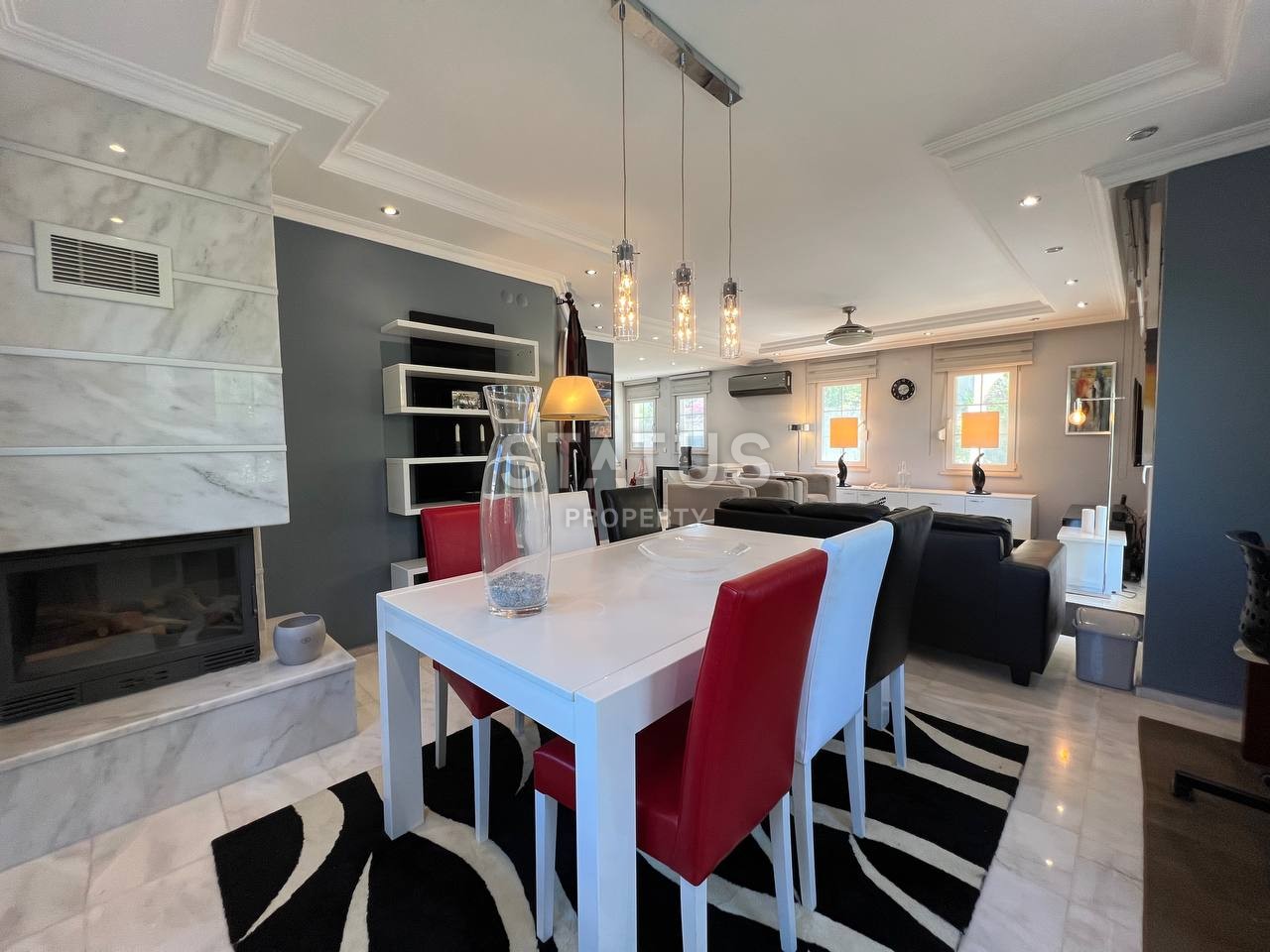 Прекрасная вилла 4+1 с камином в Авсаллар, 290 м2 фото 5