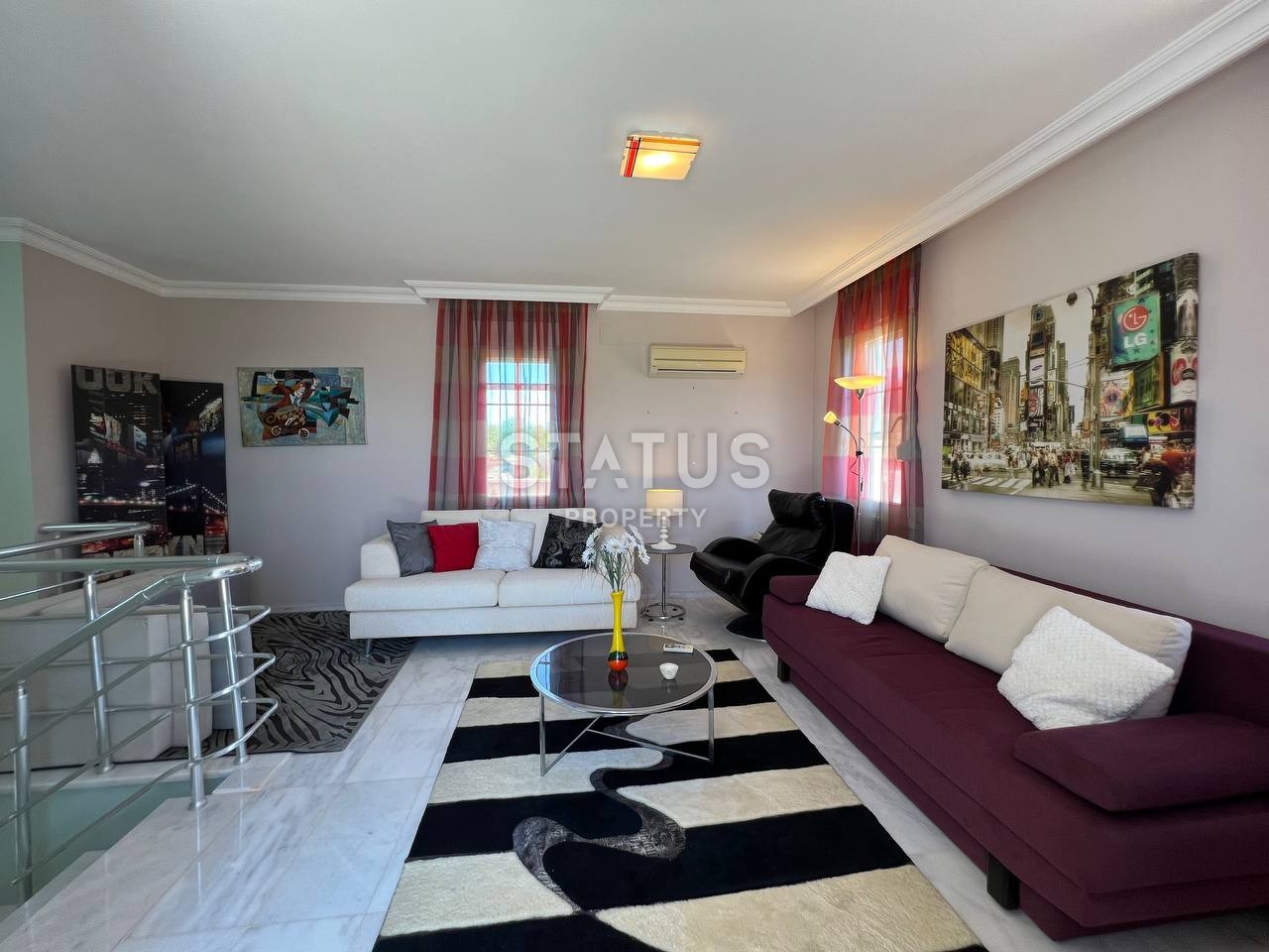 Прекрасная вилла 4+1 с камином в Авсаллар, 290 м2 фото 22