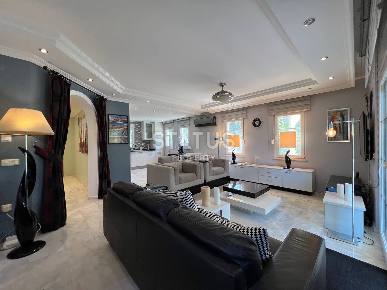 Прекрасная вилла 4+1 с камином в Авсаллар, 290 м2 фото 40