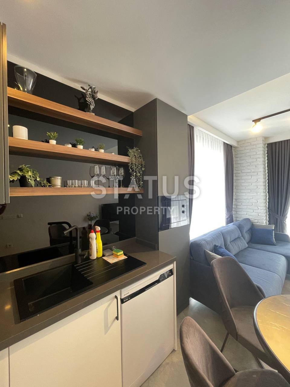 Двухкомнатная квартира в центре Алании на пляже Клеопатра, 51 м2 фото 15