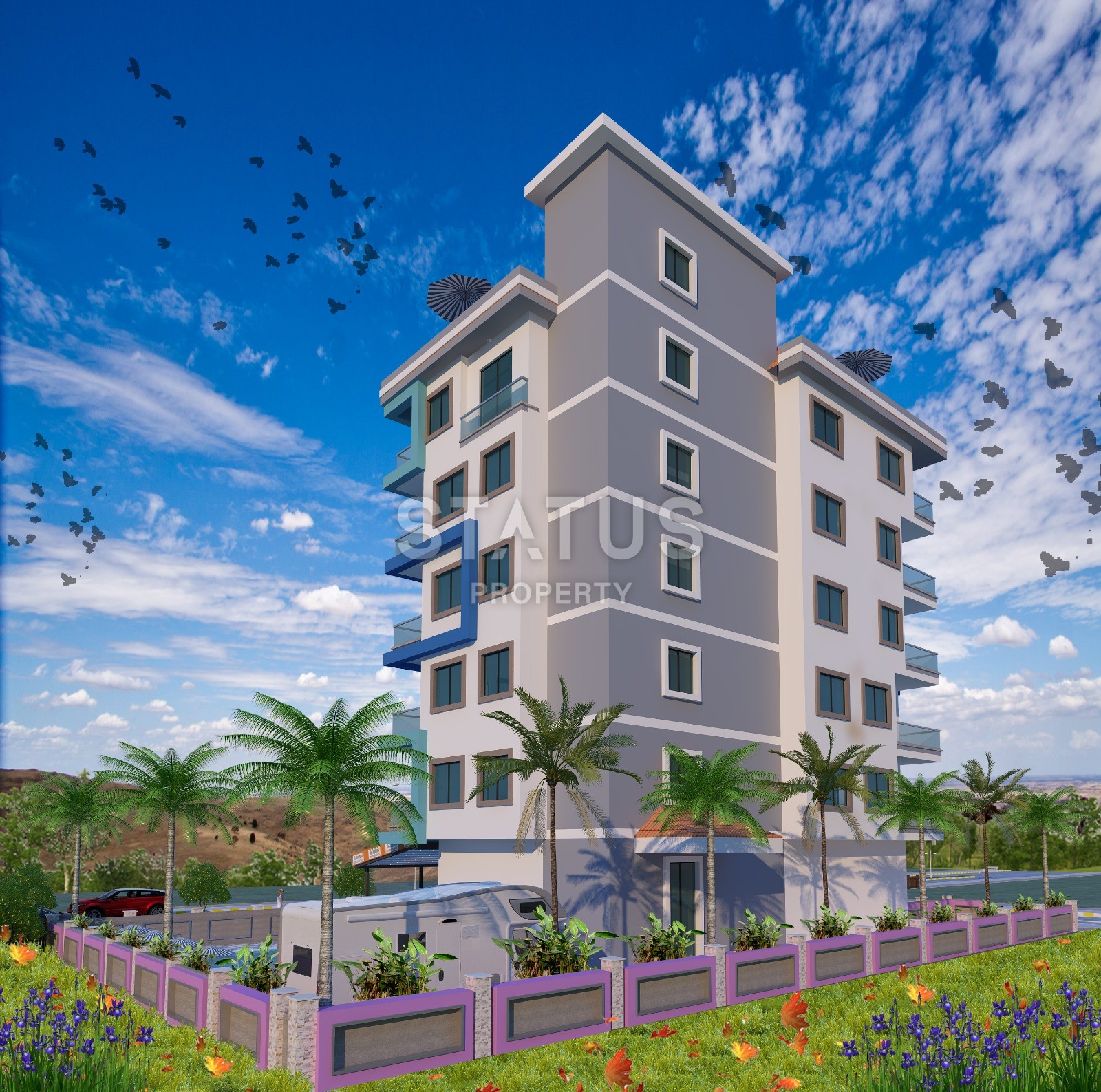 Квартиры разных площадей в новом строящемся доме в Махмутларе! Приятные цены! фото 4