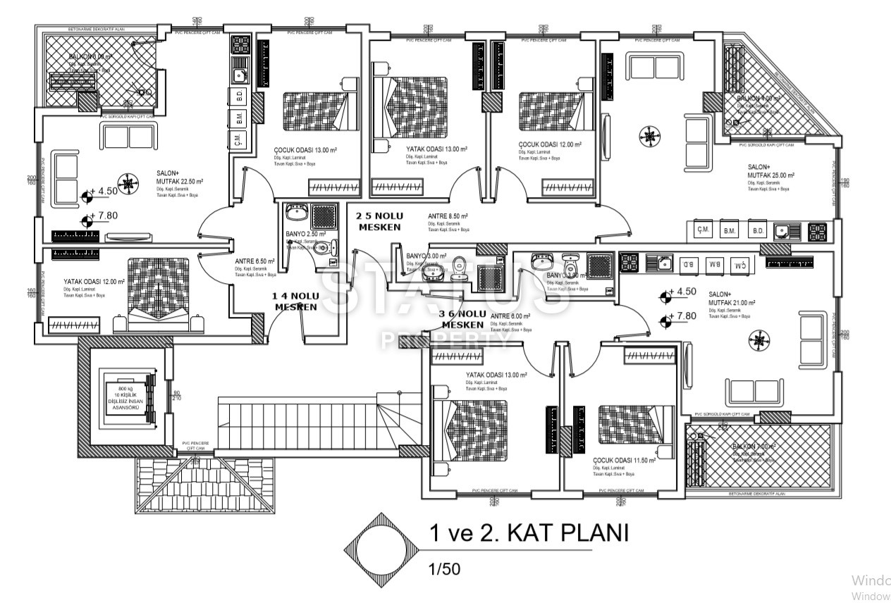 Квартиры разных площадей в новом строящемся доме в Махмутларе! Приятные цены! фото 8