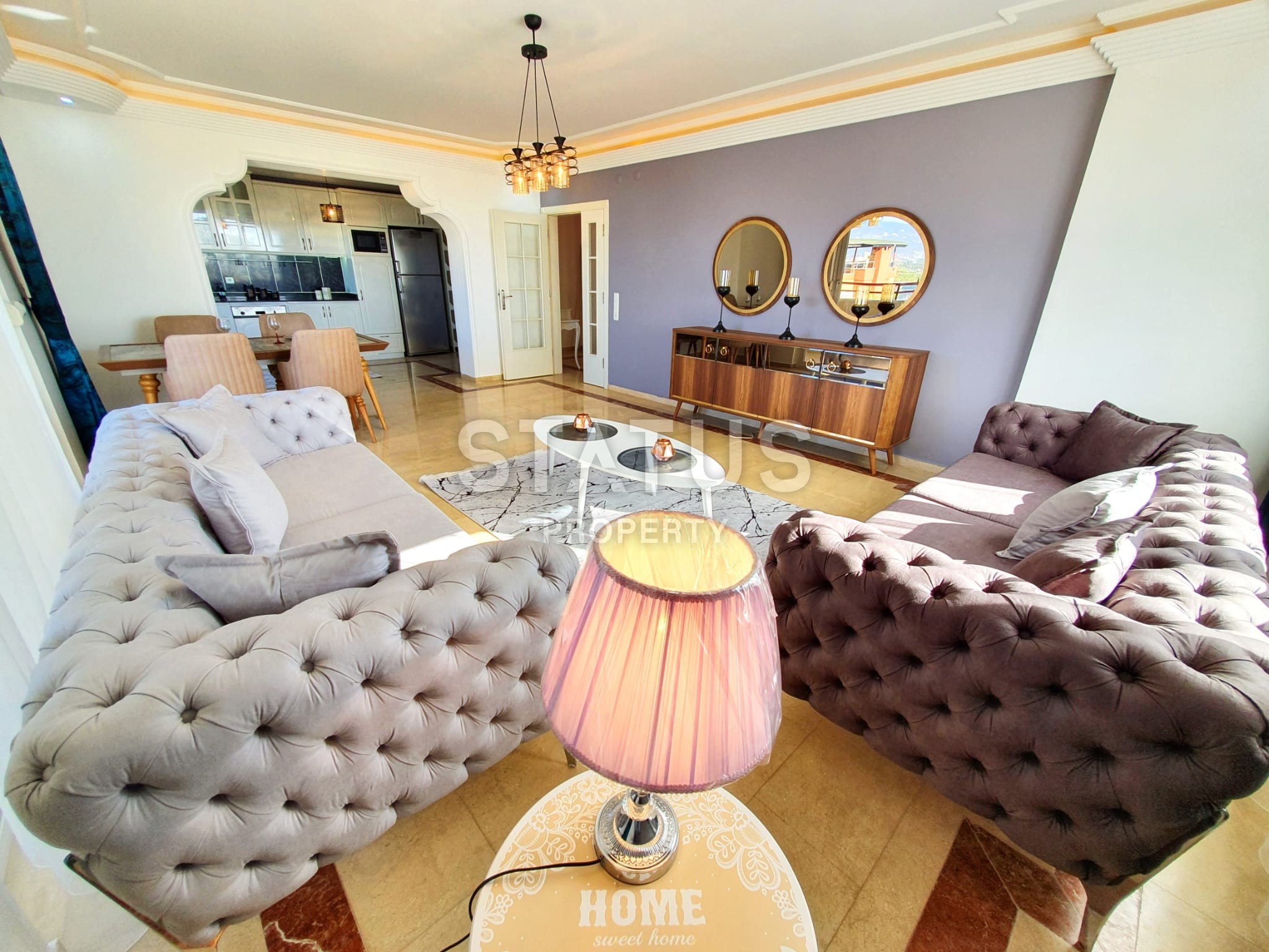 Уютная квартира 3+1 с видом на море и горы в Махмутларе, 180 м2 фото 12