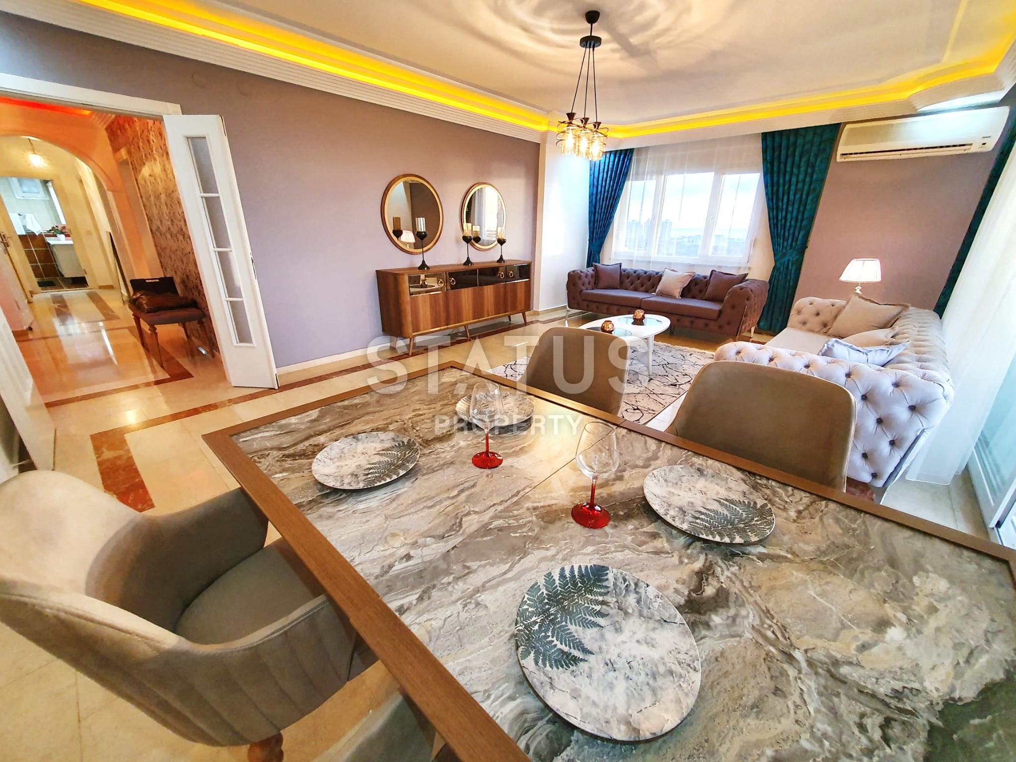 Уютная квартира 3+1 с видом на море и горы в Махмутларе, 180 м2 фото 17