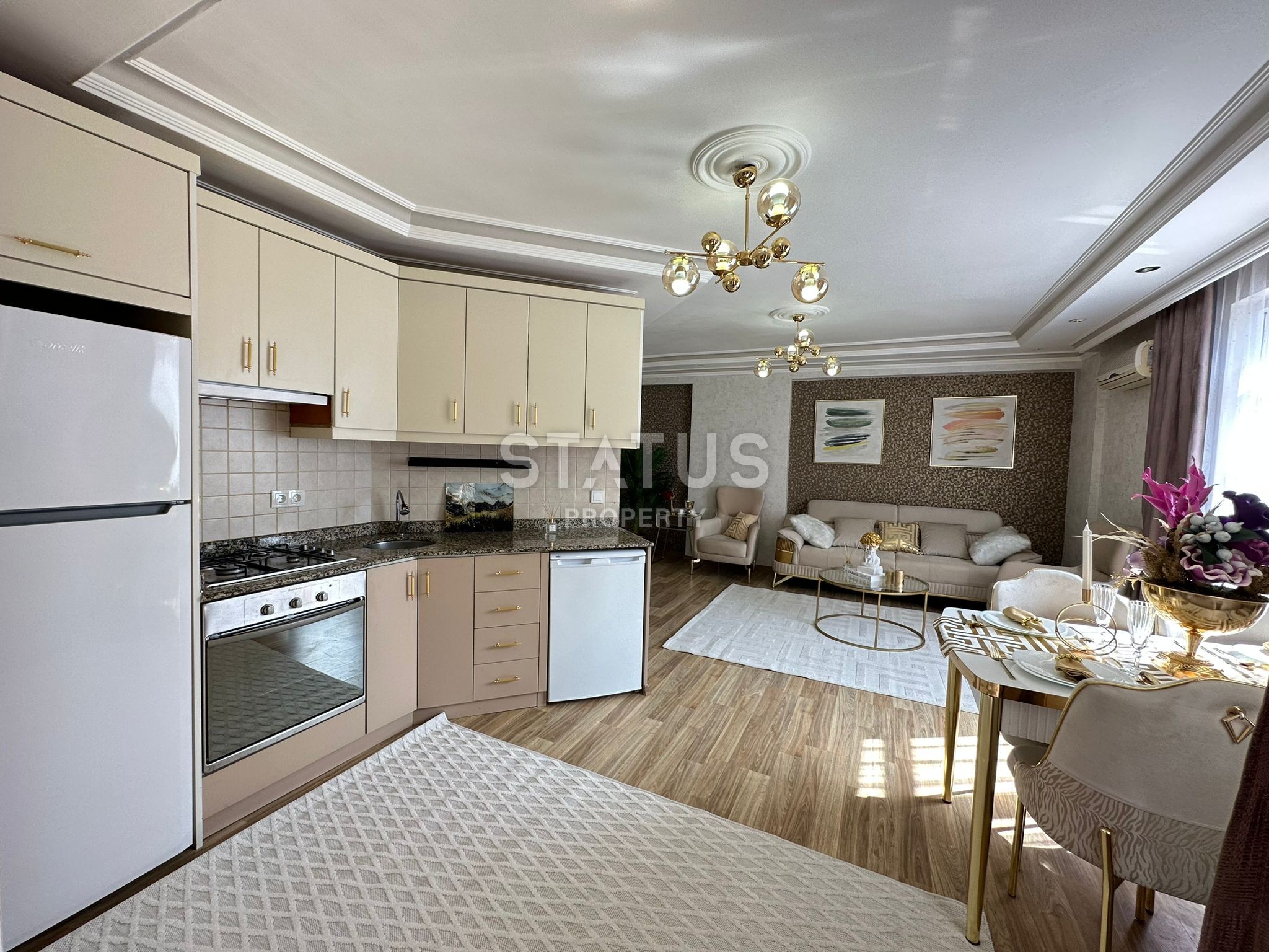 Двухкомнатная квартира с садом и новой мебелью в Тосмуре, 55 м2 фото 15