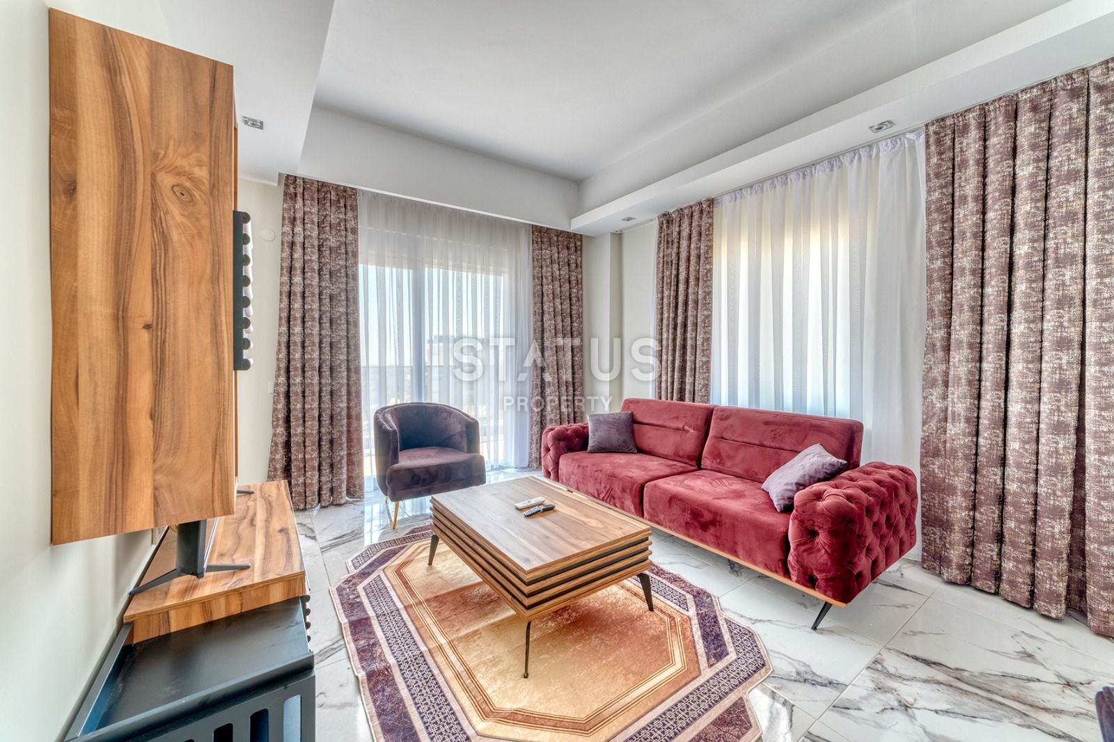 Новая квартира 1+1 с мебелью в Авсалларе, 55 м2 фото 2