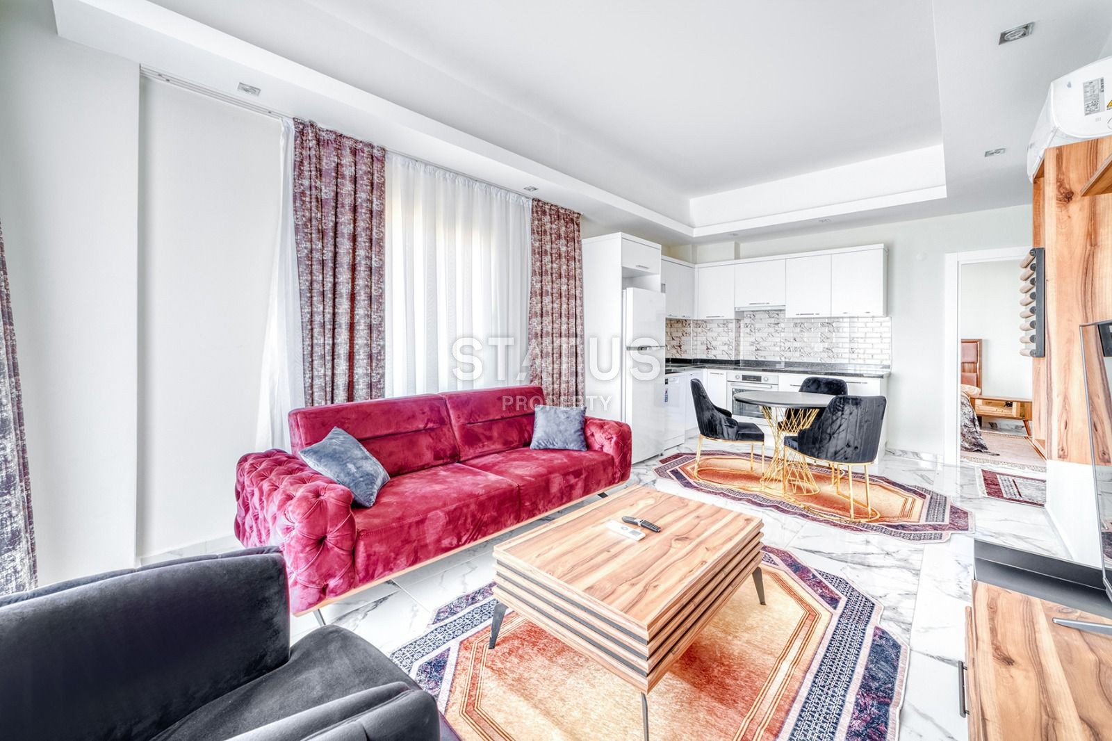 Новая квартира 1+1 с мебелью в Авсалларе, 55 м2 фото 6