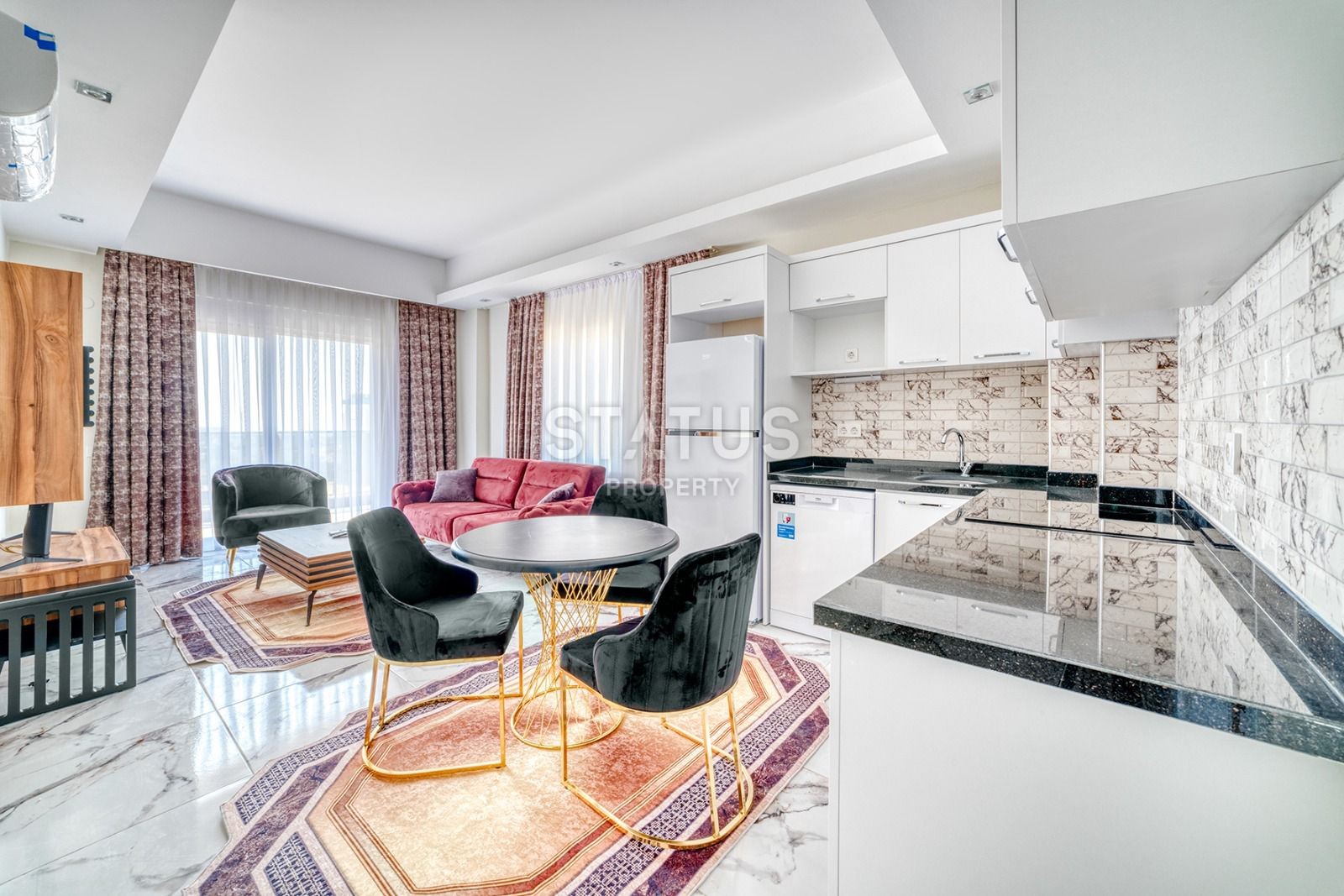 Новая квартира 1+1 с мебелью в Авсалларе, 55 м2 фото 8