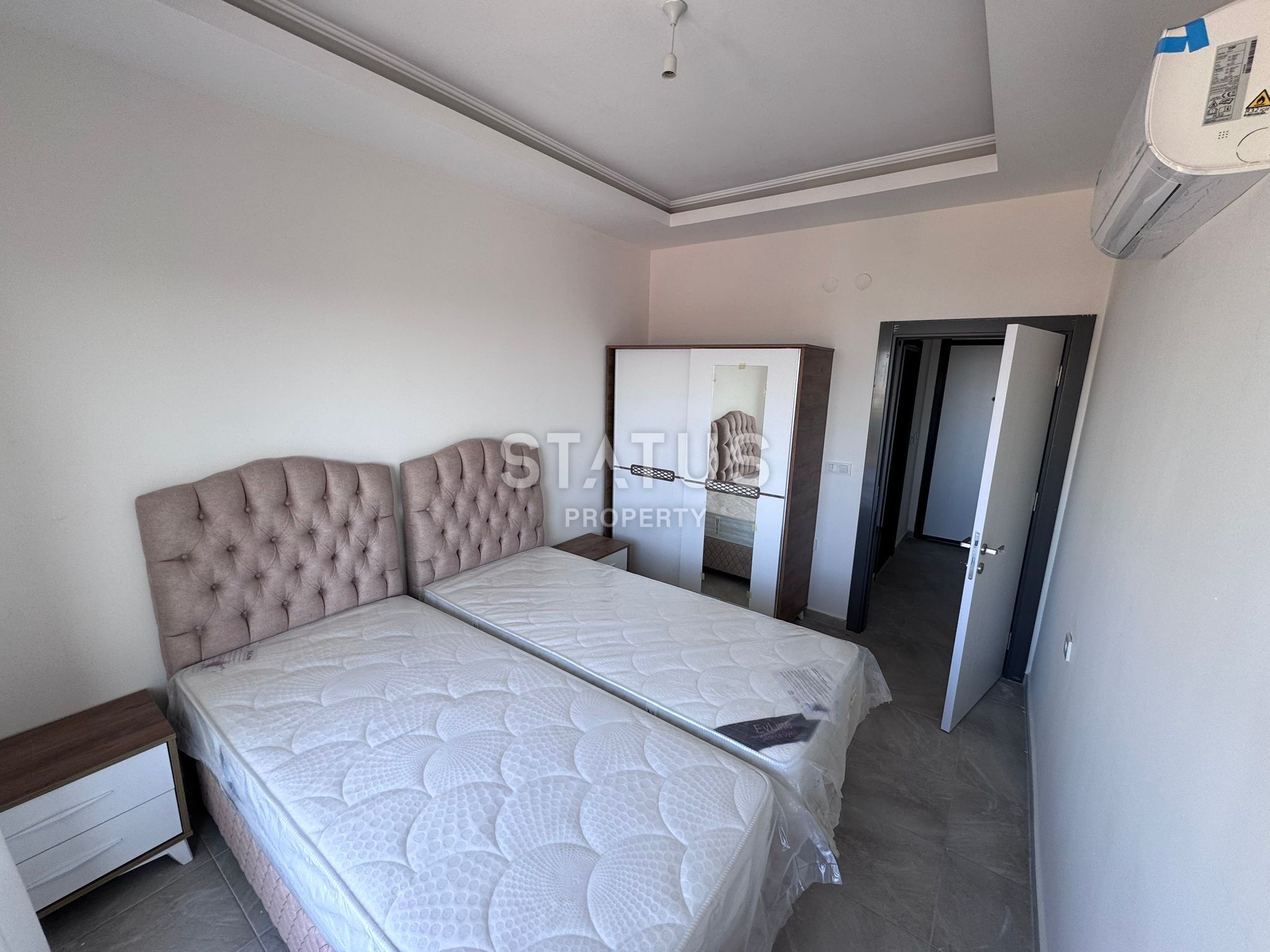 Квартира с прямым видом на море в Махмутларе, 55 м2 фото 7