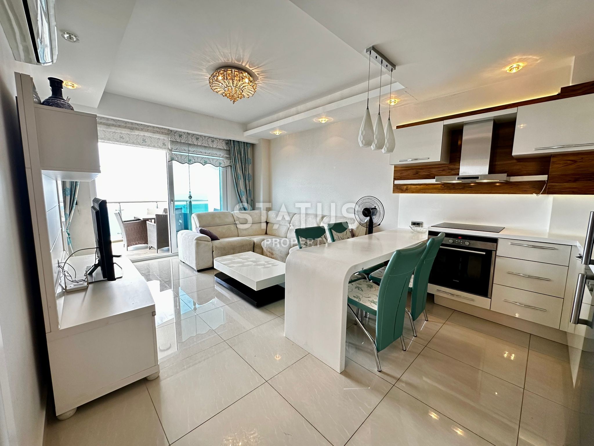 Прекрасная квартира в шикарном комплексе в Махмутларе, 70 м2 фото 14