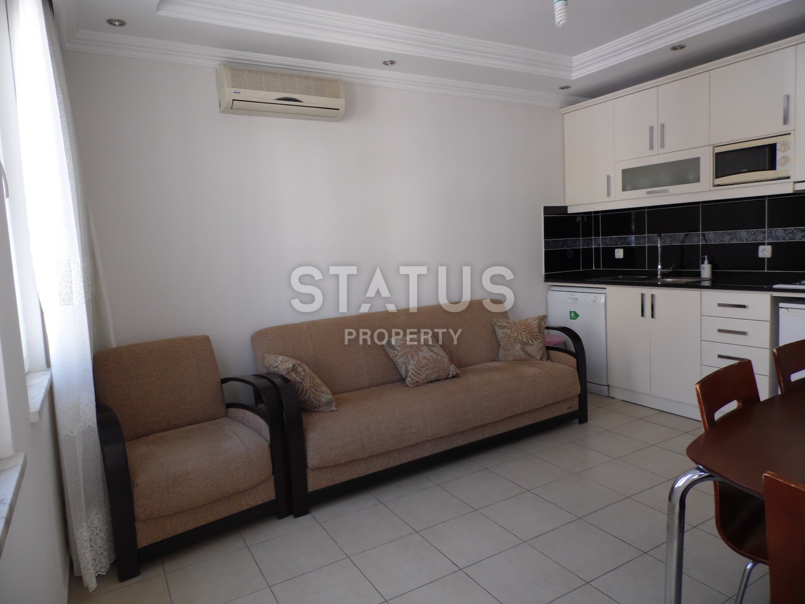 Двухкомнатная квартира с мебелью в центре Аланьи! 300 метров от пляжа Клеопатра! фото 3