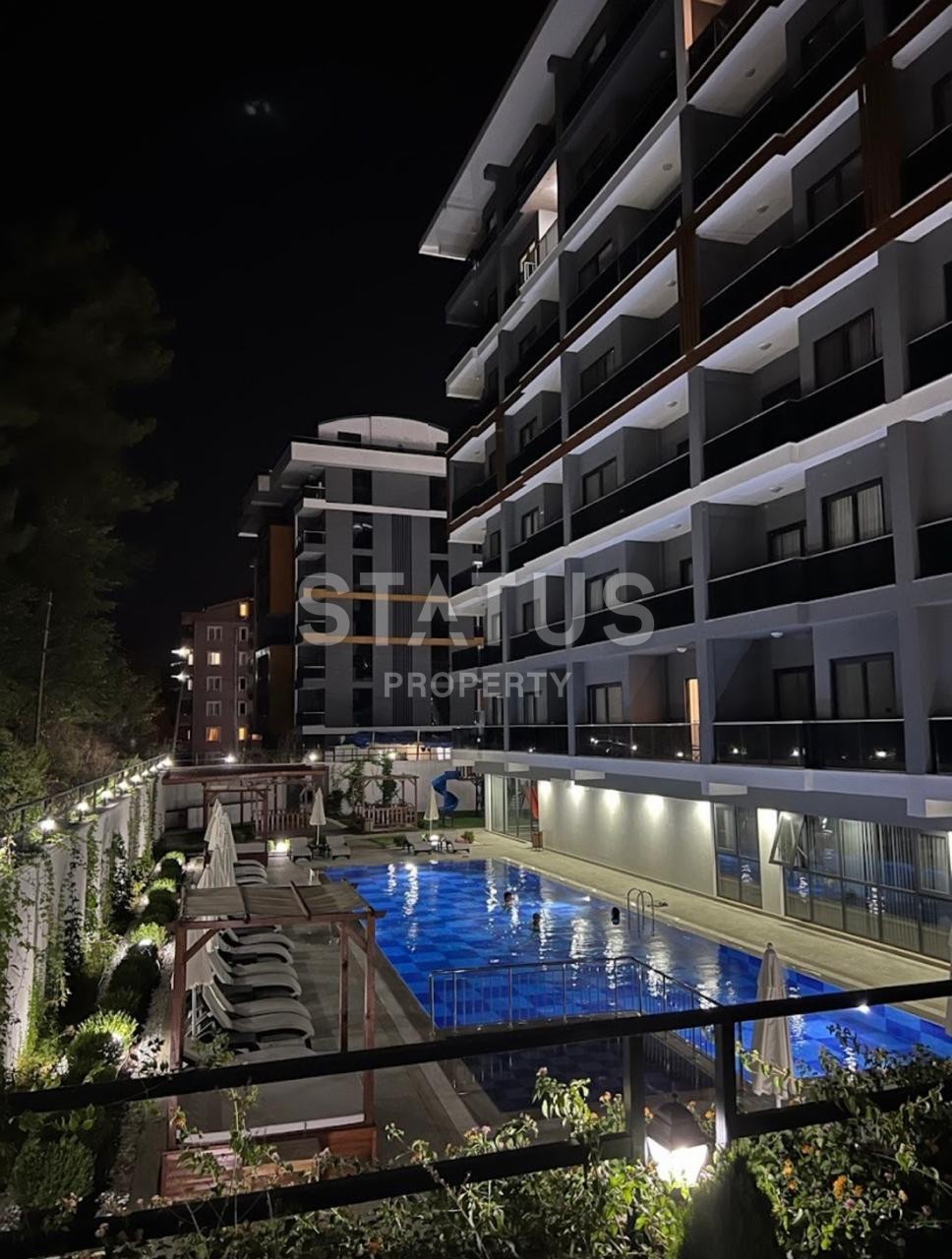 Двухкомнатная квартира в Авсалларе, с видом на лес. 46 м2 фото 8