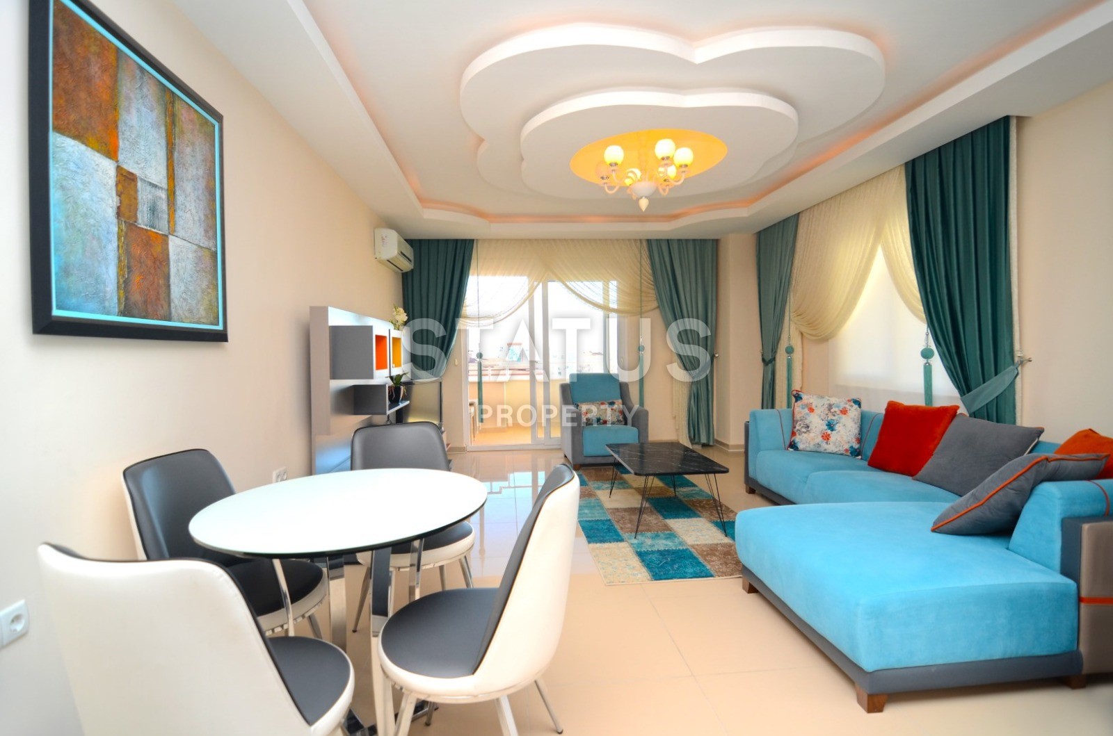 Двухуровневые апартаменты с видом на море и горы в Махмутларе, 160 м2 фото 7