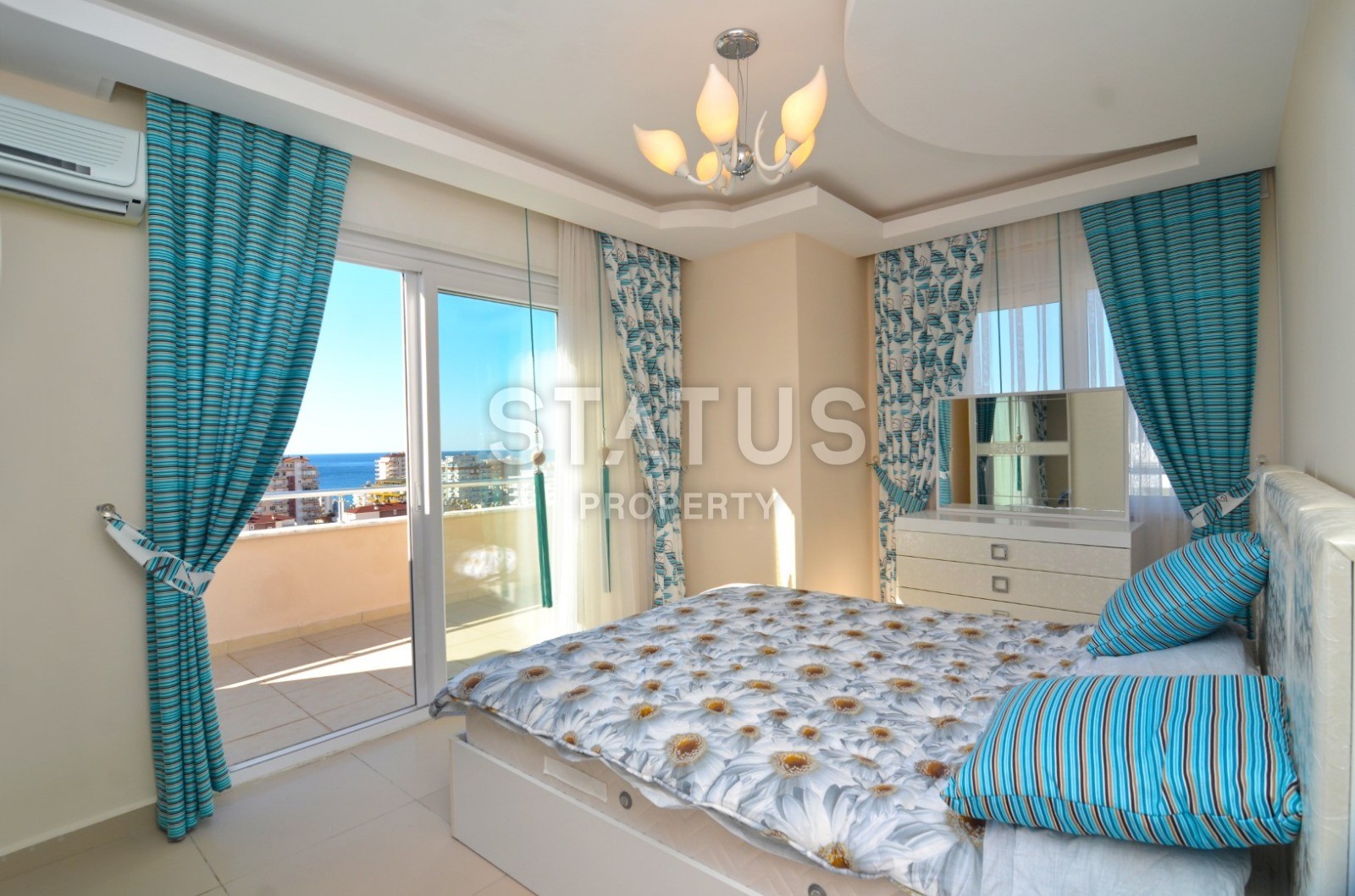 Двухуровневые апартаменты с видом на море и горы в Махмутларе, 160 м2 фото 14