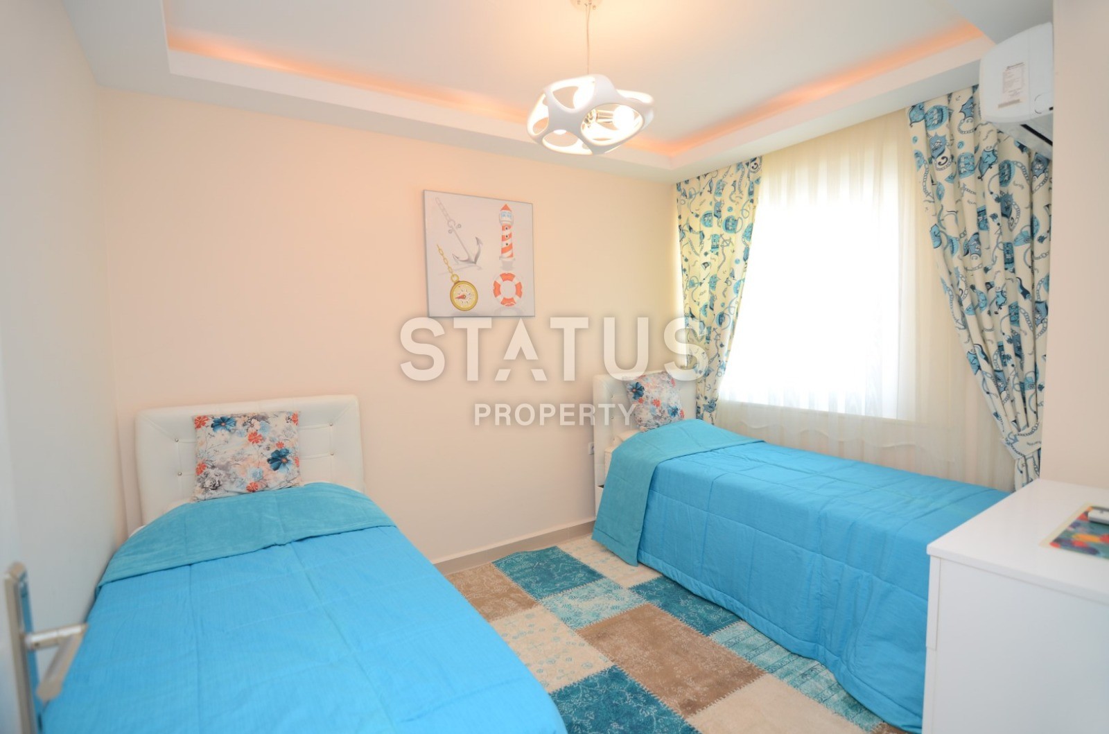 Двухуровневые апартаменты с видом на море и горы в Махмутларе, 160 м2 фото 15