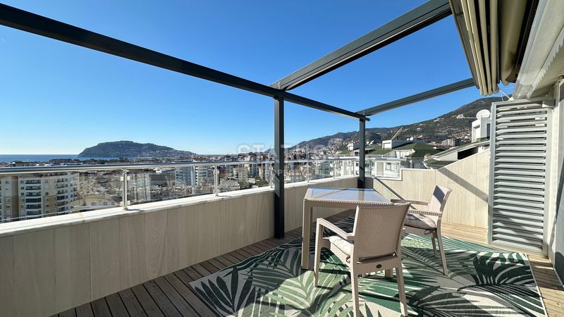 Пентхаус 5+1 с видом на море, горы и крепость Кале, 260 м2 фото 11