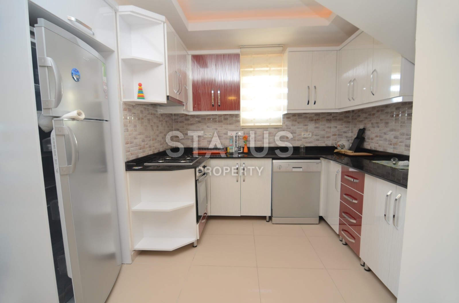 Двухуровневые апартаменты с видом на море и горы в Махмутларе, 160 м2 фото 22