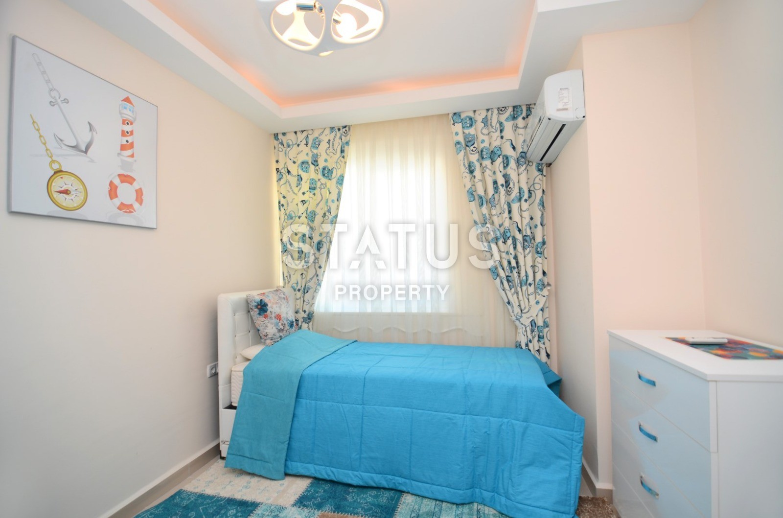 Двухуровневые апартаменты с видом на море и горы в Махмутларе, 160 м2 фото 23