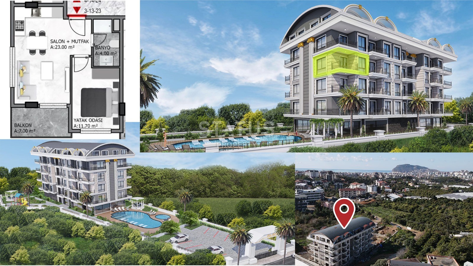 Срочная продажа! Готовая квартира 1+1 в Обе! Рассрочка платежа! фото 14