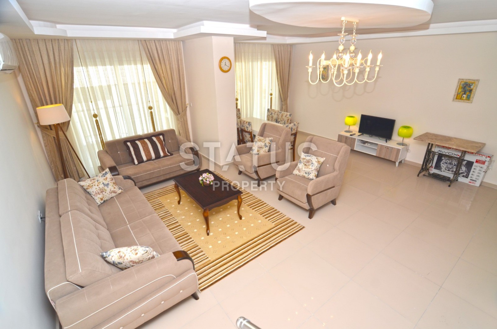 Меблированный пентхаус с видом на море в Махмутларе,  140 м2 фото 11