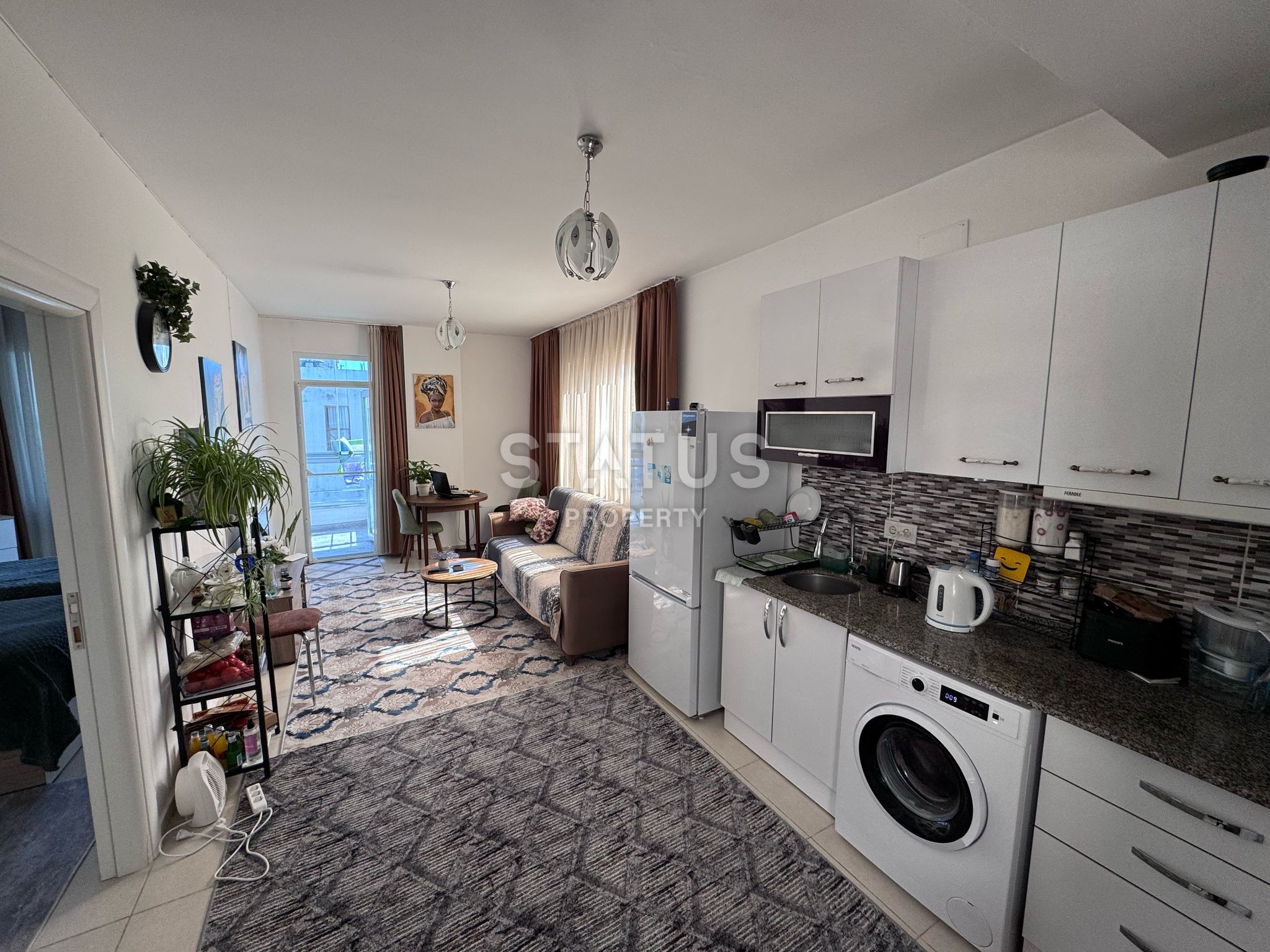 Шок цена! Квартира 1+1 с видом на море в Пайалларе! 60 м2 фото 3