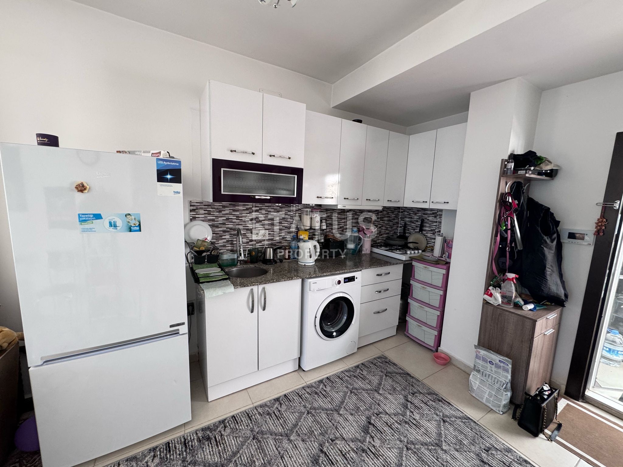 Шок цена! Квартира 1+1 с видом на море в Пайалларе! 60 м2 фото 4