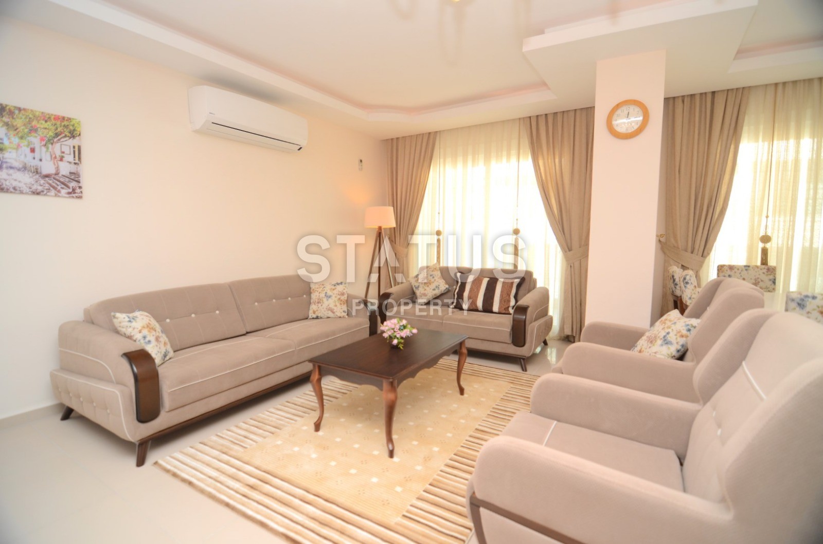 Меблированный пентхаус с видом на море в Махмутларе,  140 м2 фото 13