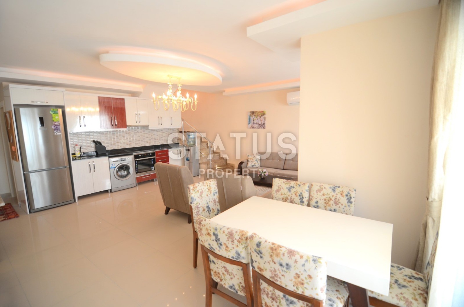 Меблированный пентхаус с видом на море в Махмутларе,  140 м2 фото 14