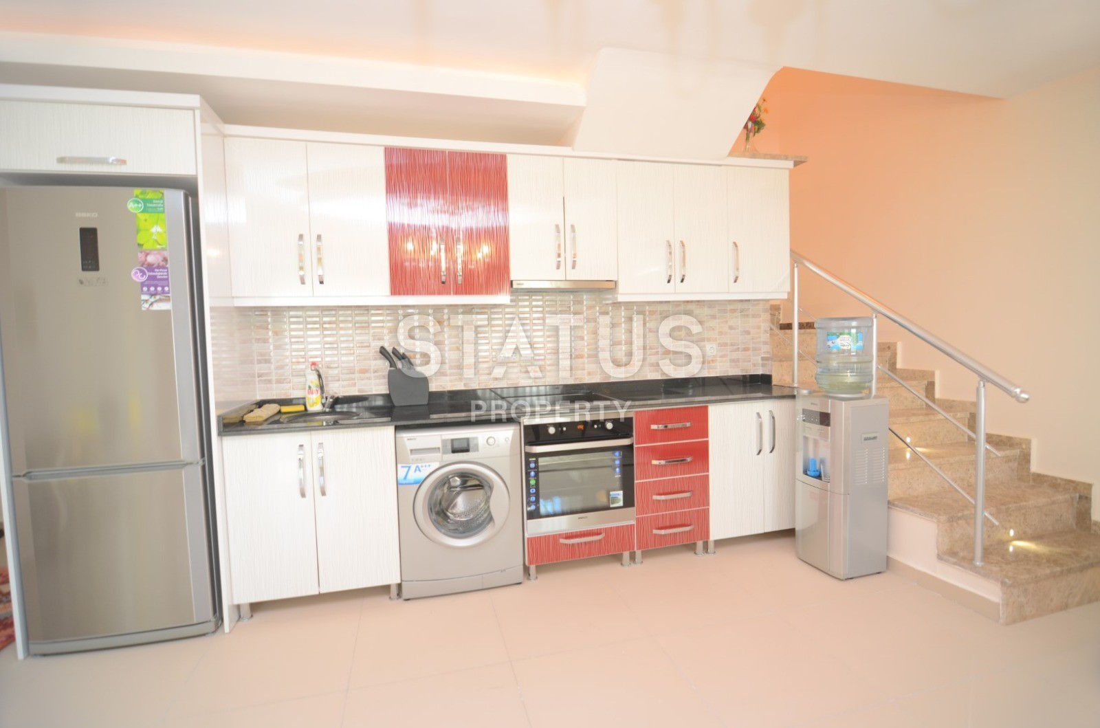 Меблированный пентхаус с видом на море в Махмутларе,  140 м2 фото 15