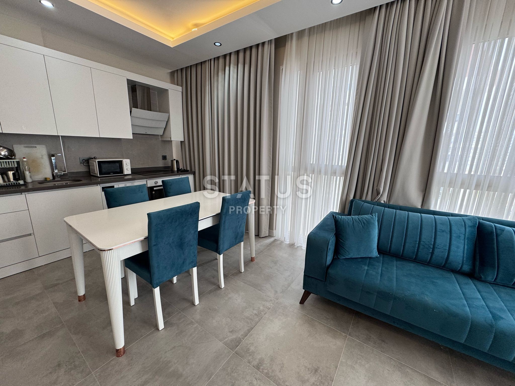 Hot sale! Квартира 1+1 в новом комплексе с видом на горы в районе Каргыджак, 60 м2 фото 14