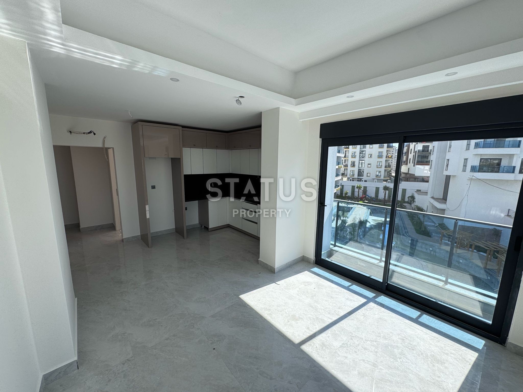 Две квартиры с огромными балконами в Махмутларе, 55 м2 фото 7