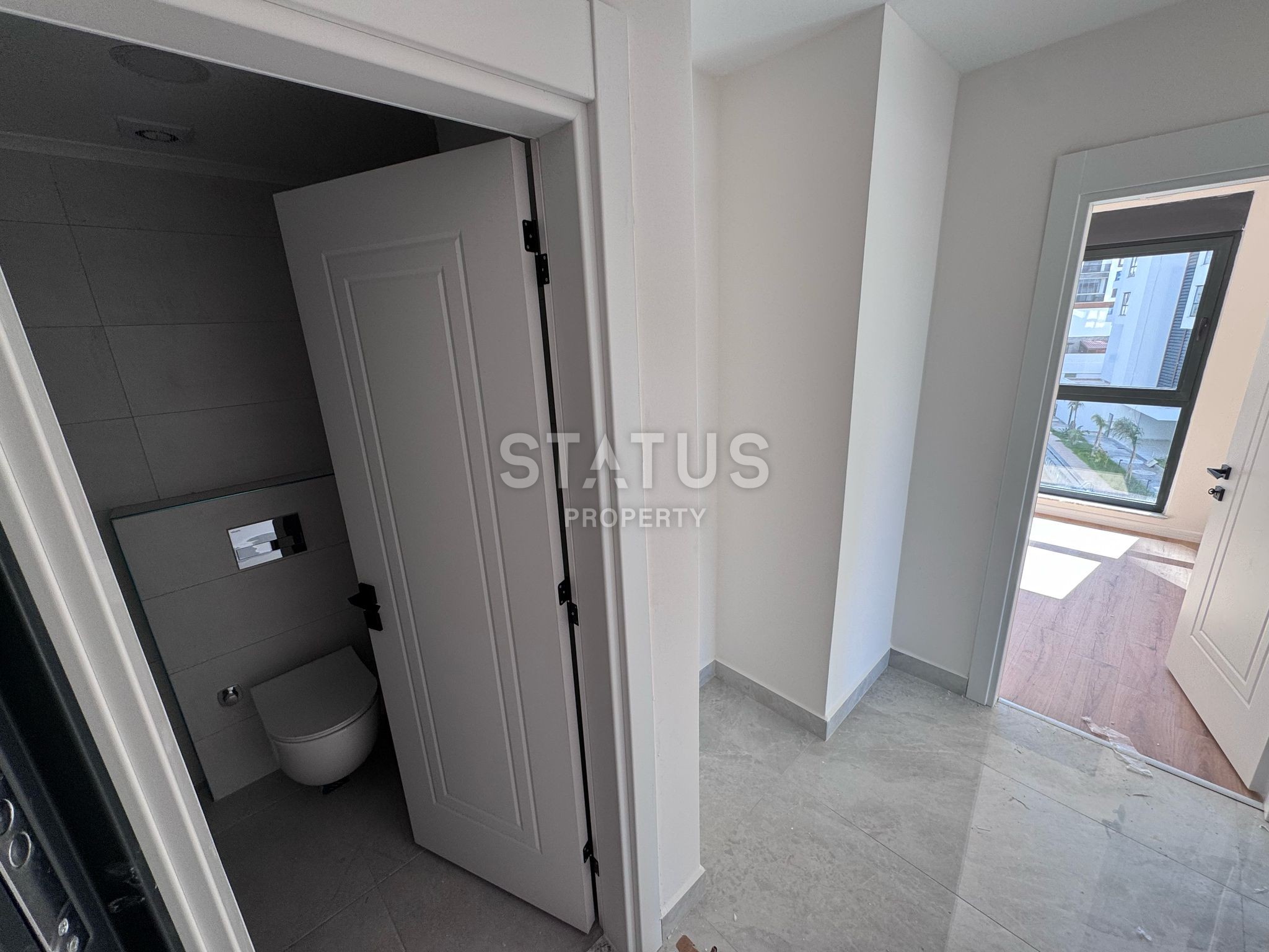 Две квартиры с огромными балконами в Махмутларе, 55 м2 фото 11