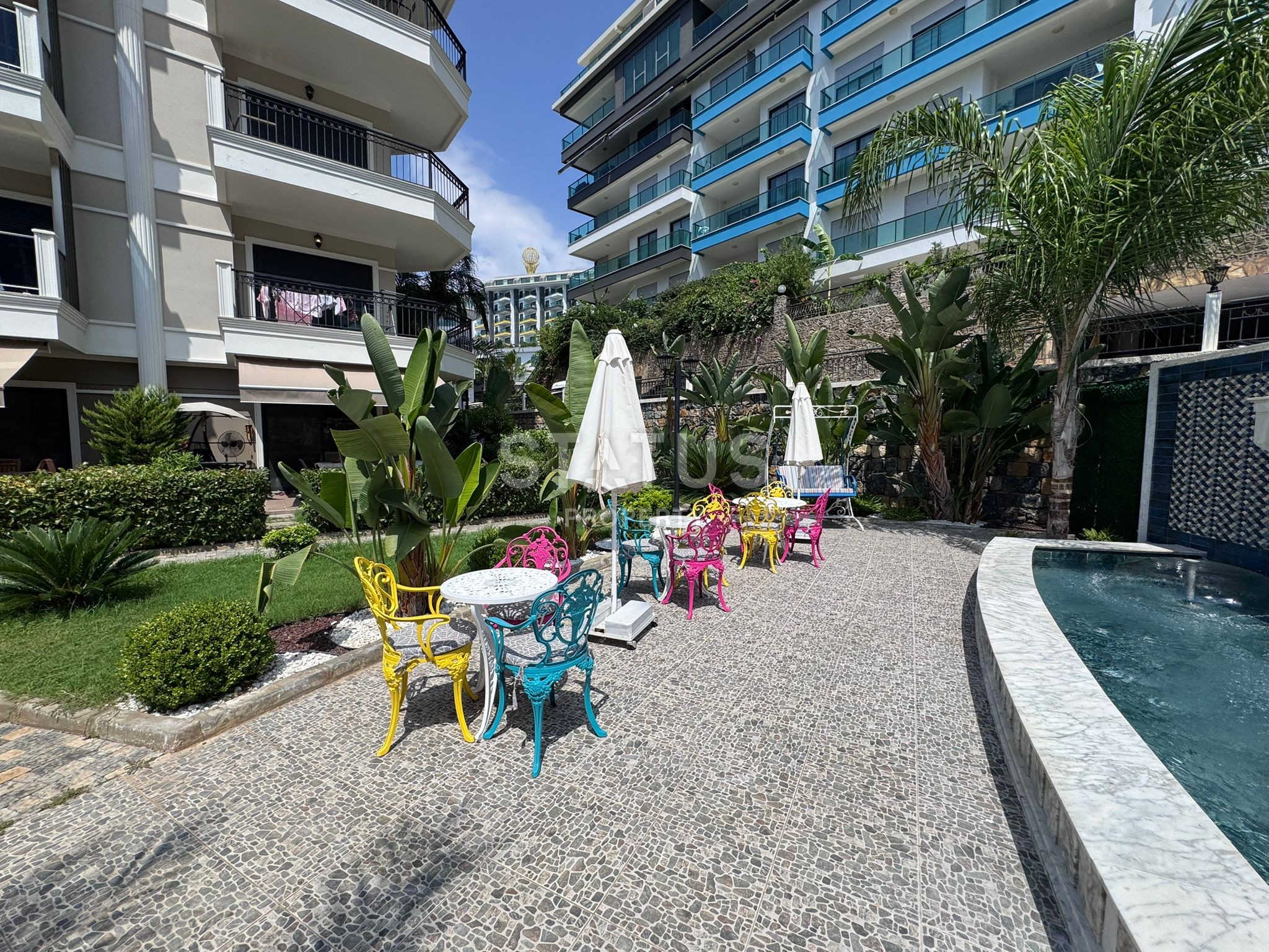 Красивая квартира 1+1 с прямым видом на море, 67 м2 фото 5