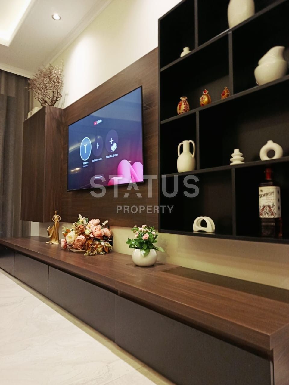 Красивая квартира 1+1 с прямым видом на море, 67 м2 фото 13