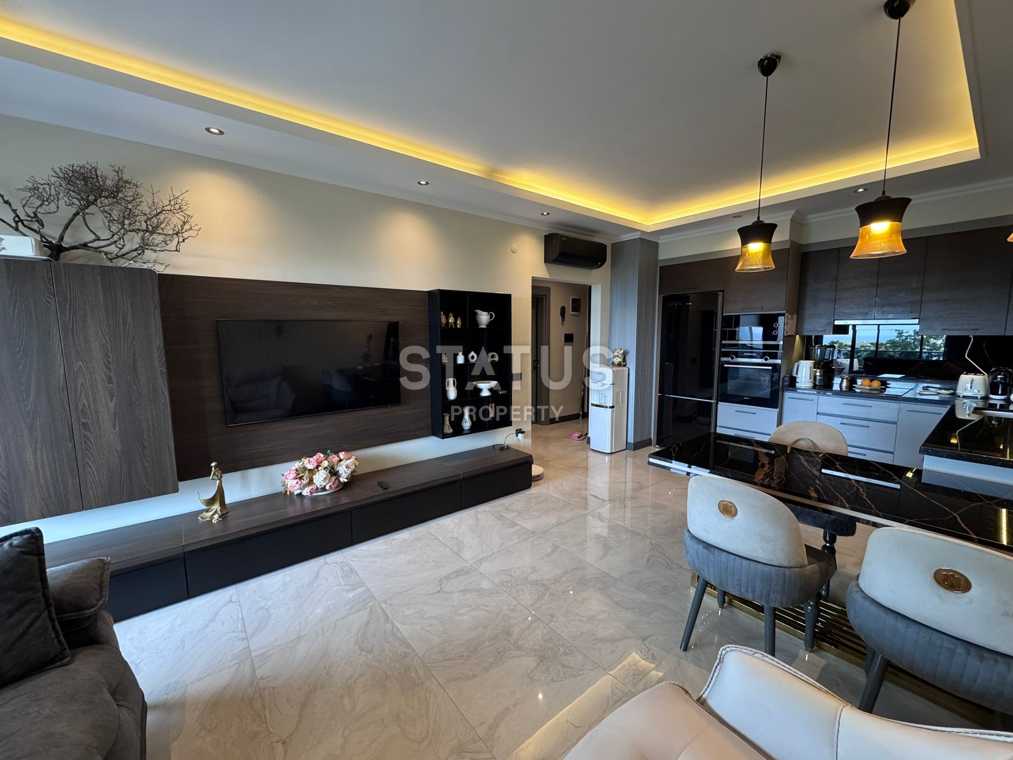 Красивая квартира 1+1 с прямым видом на море, 67 м2 фото 26