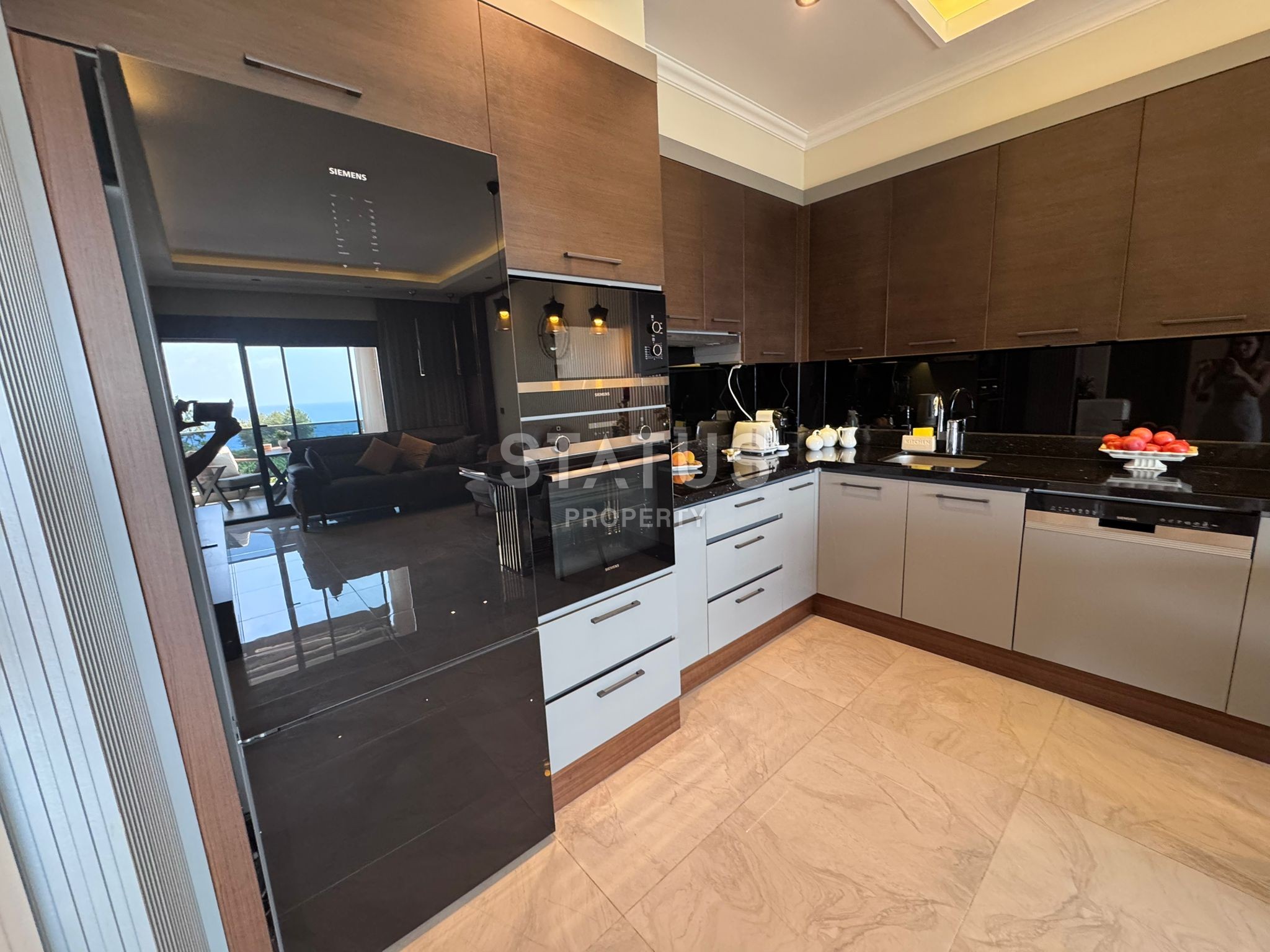 Красивая квартира 1+1 с прямым видом на море, 67 м2 фото 32