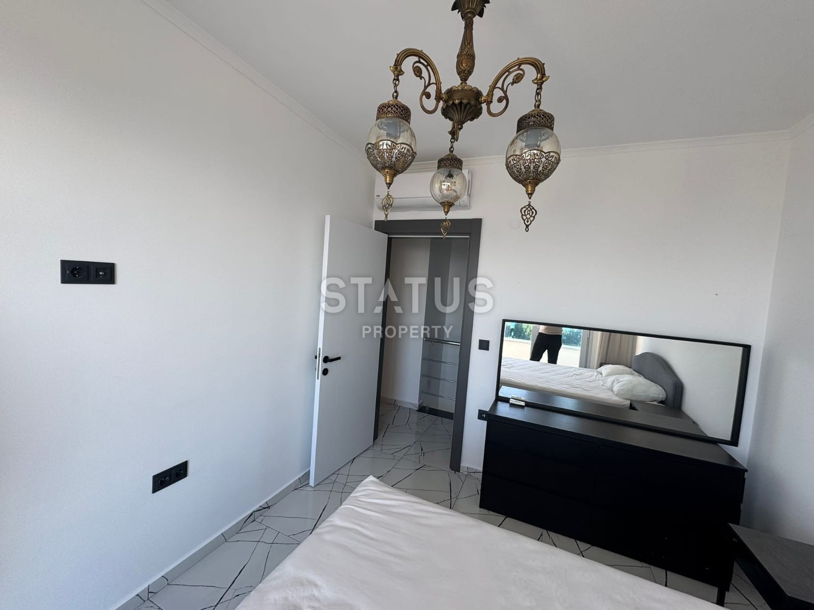 Двухуровневый дуплекс 2+1 с прямым видом на море на первой береговой линии в Каргыджак фото 13