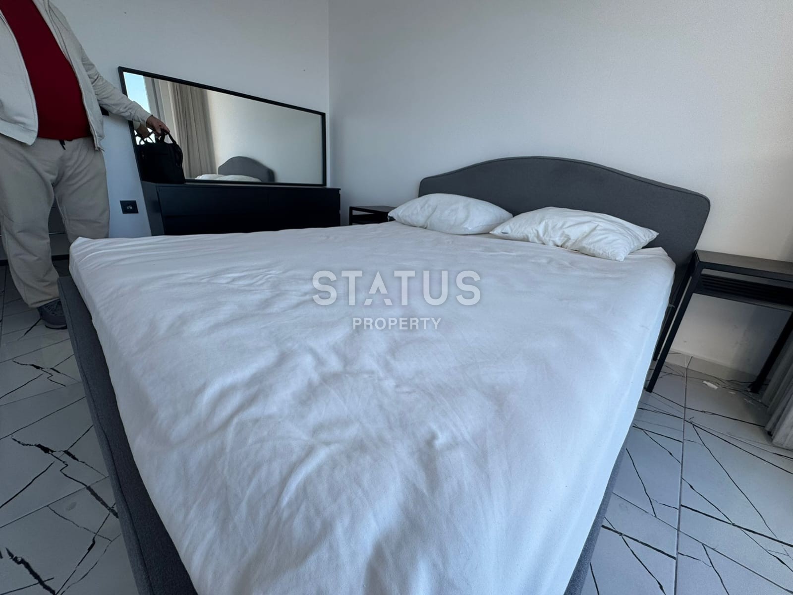 Двухуровневый дуплекс 2+1 с прямым видом на море на первой береговой линии в Каргыджак фото 16