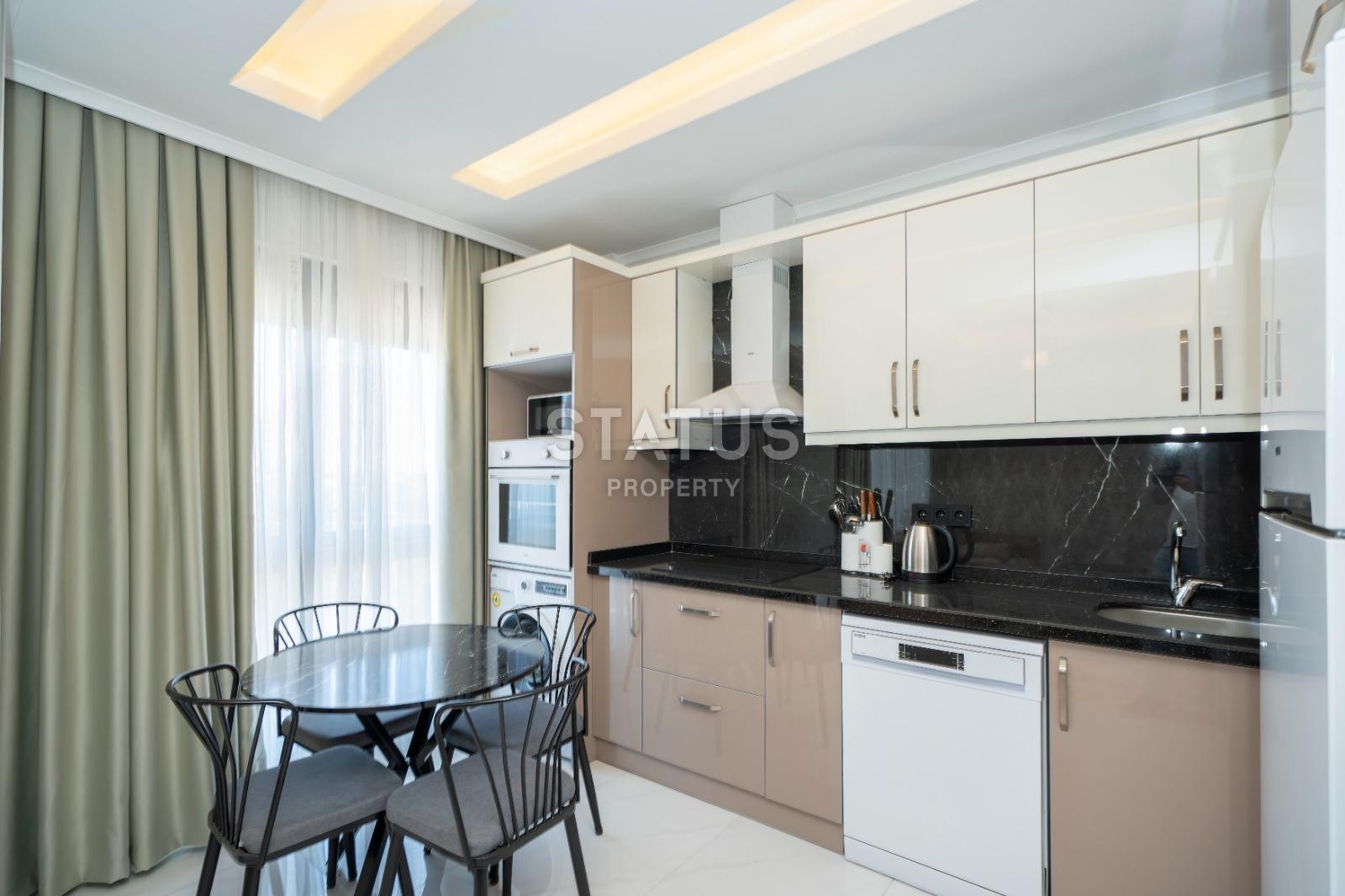 Duplex 2+1 with furniture and appliances in Oba, 85 m2 фото 4