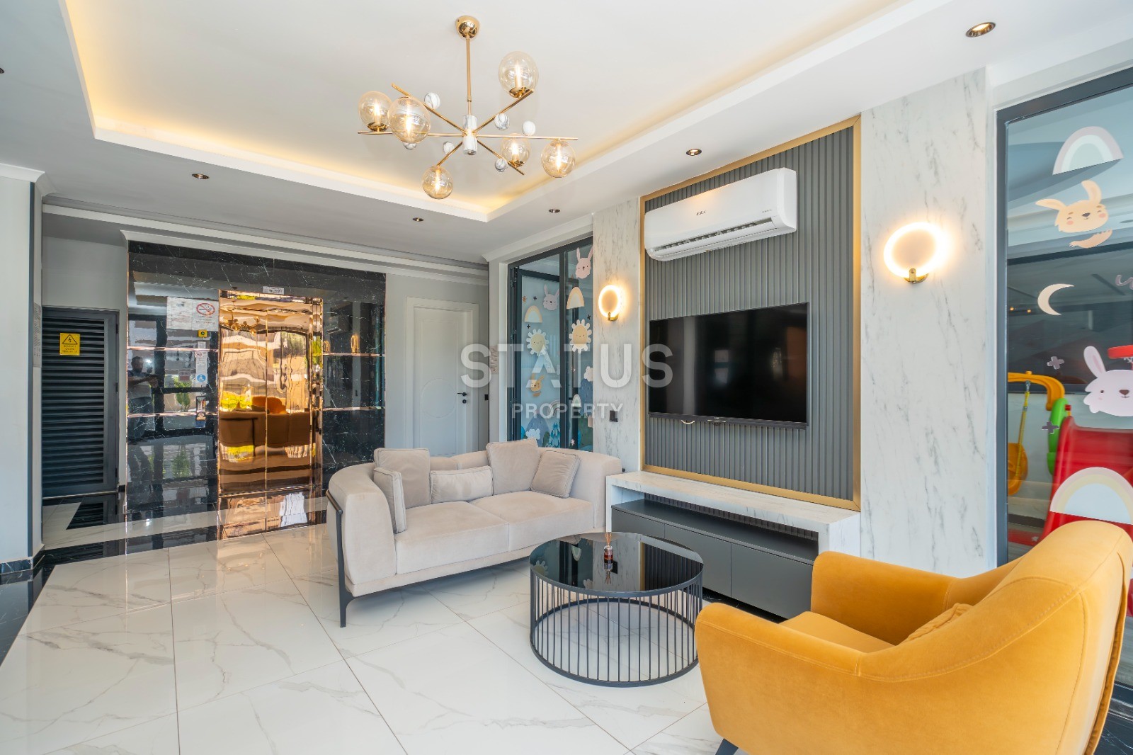 Duplex 2+1 with furniture and appliances in Oba, 85 m2 фото 23