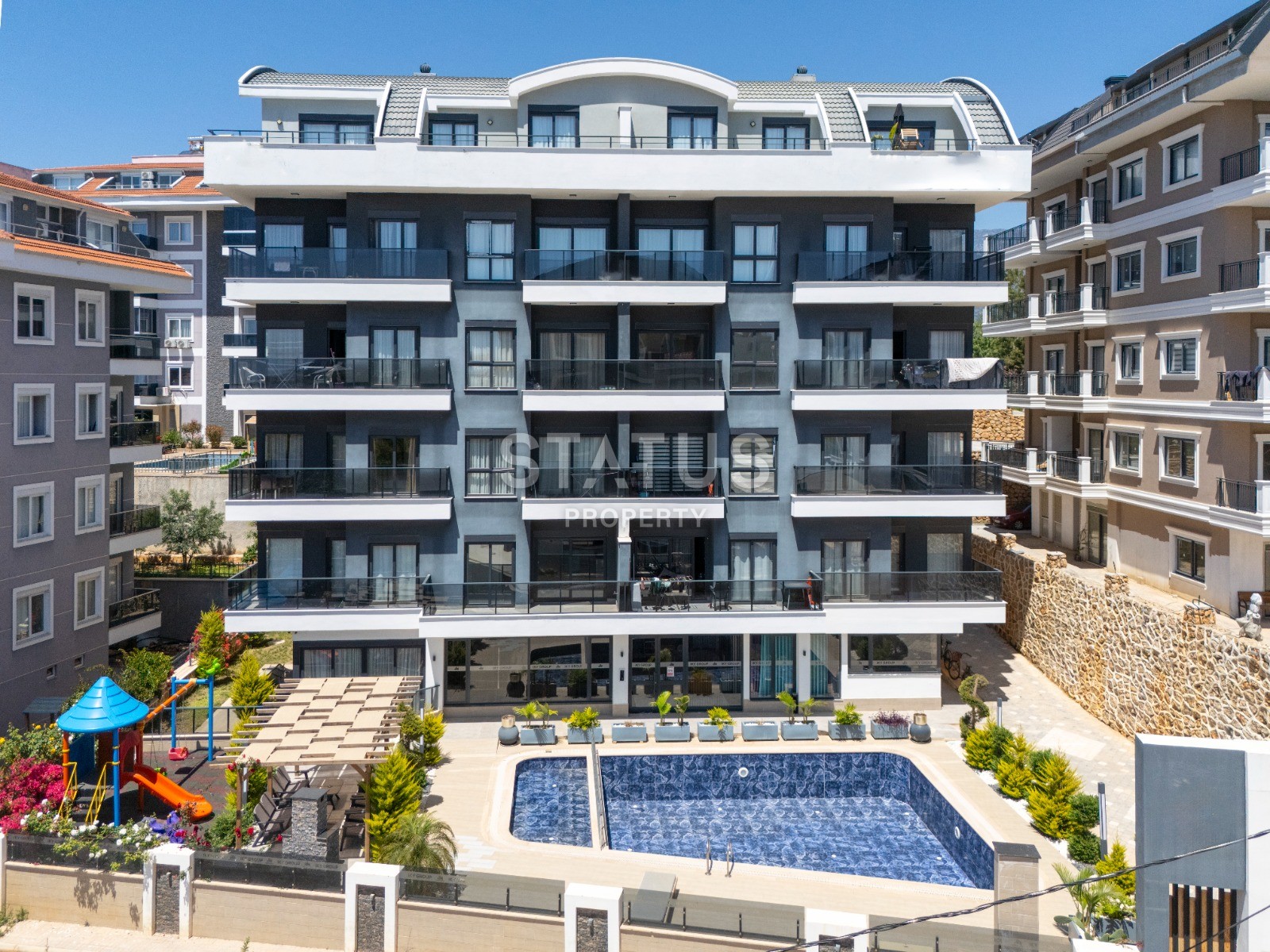 Duplex 2+1 with furniture and appliances in Oba, 85 m2 фото 30