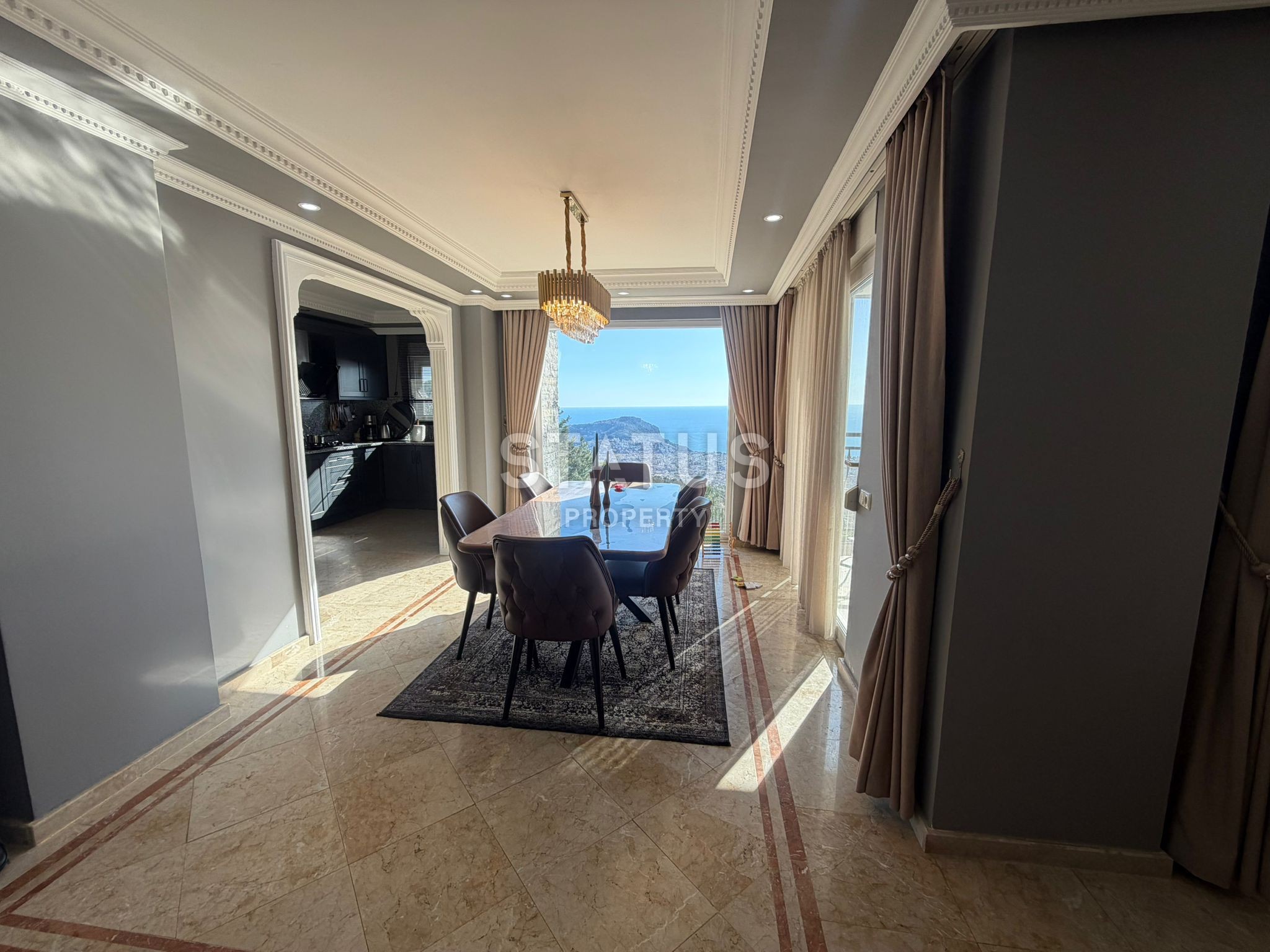 Вилла 5+1 с панорамным видом на море в Бекташ, 1125 м2 фото 11