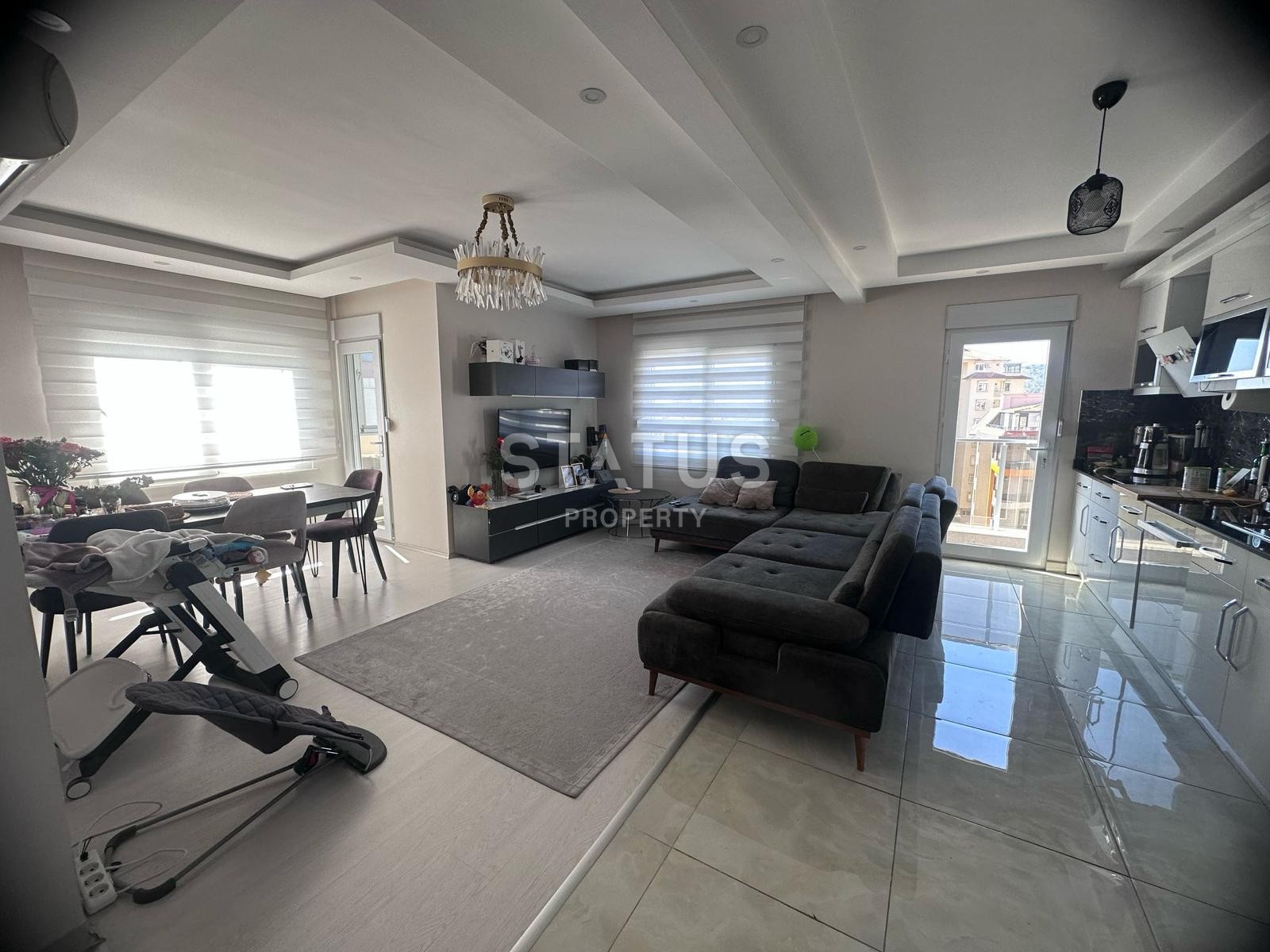 Просторная квартира 3+1 в центре Аланьи! Вид на море. 130 м2 фото 16