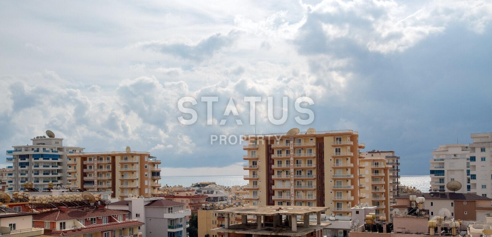 Отличная двухкомнатная квартира с видом на море в центре района Махмутлар фото 8