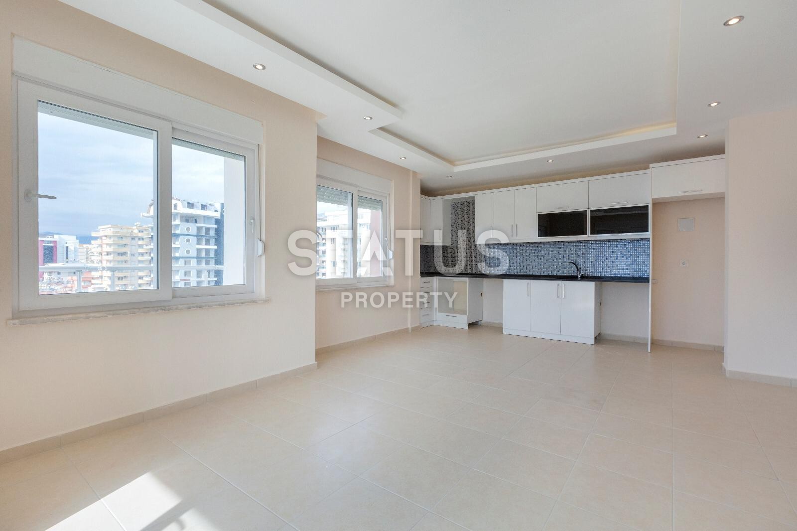 Отличная двухкомнатная квартира с видом на море в центре района Махмутлар фото 16