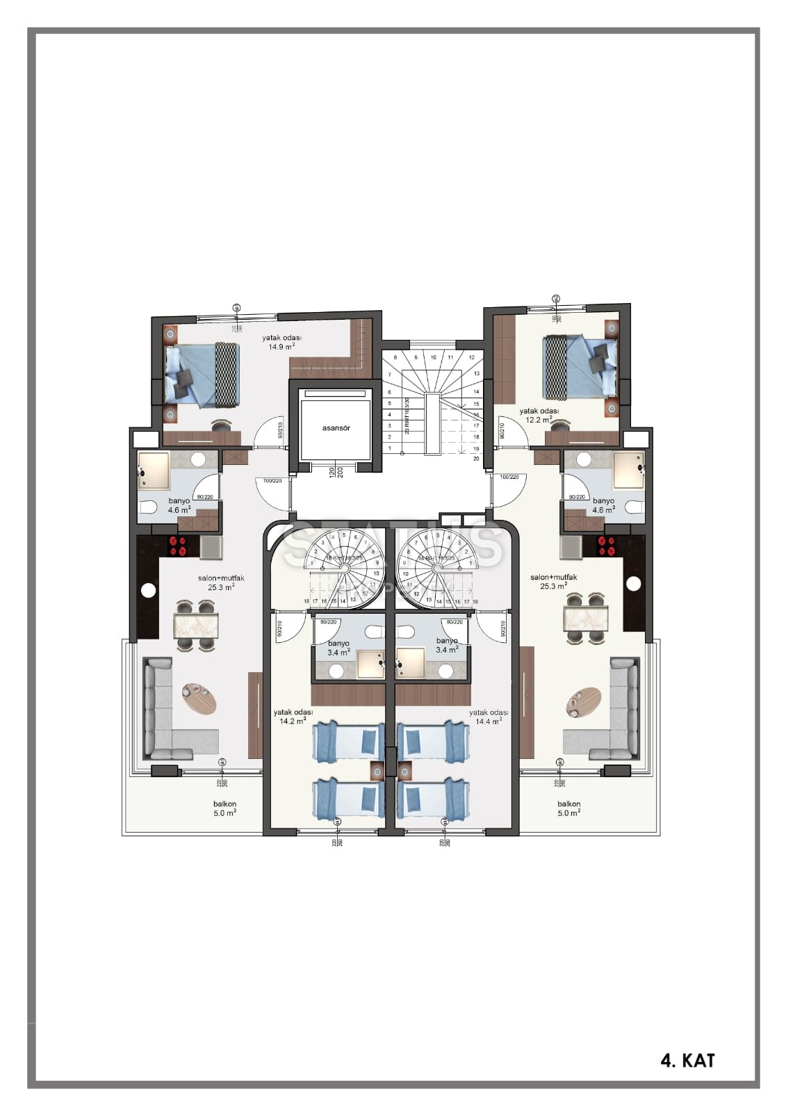 Ликвидное предложение! Инвестиционный проект в 150 метрах от побережья в центре Аланьи! 54-122 кв. м. фото 8