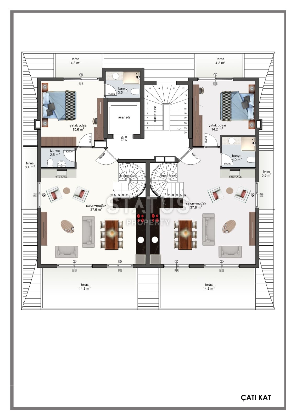 Ликвидное предложение! Инвестиционный проект в 150 метрах от побережья в центре Аланьи! 54-122 кв. м. фото 10