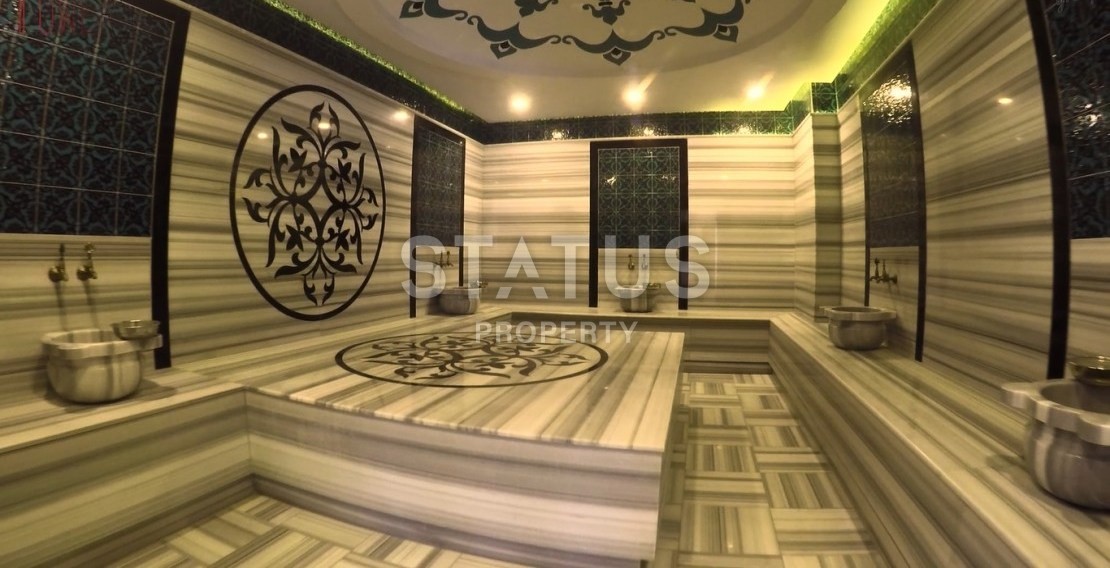 Трёхкомнатная квартира с видом на море на первой береговой линии в Махмутларе, 80 м2 фото 15